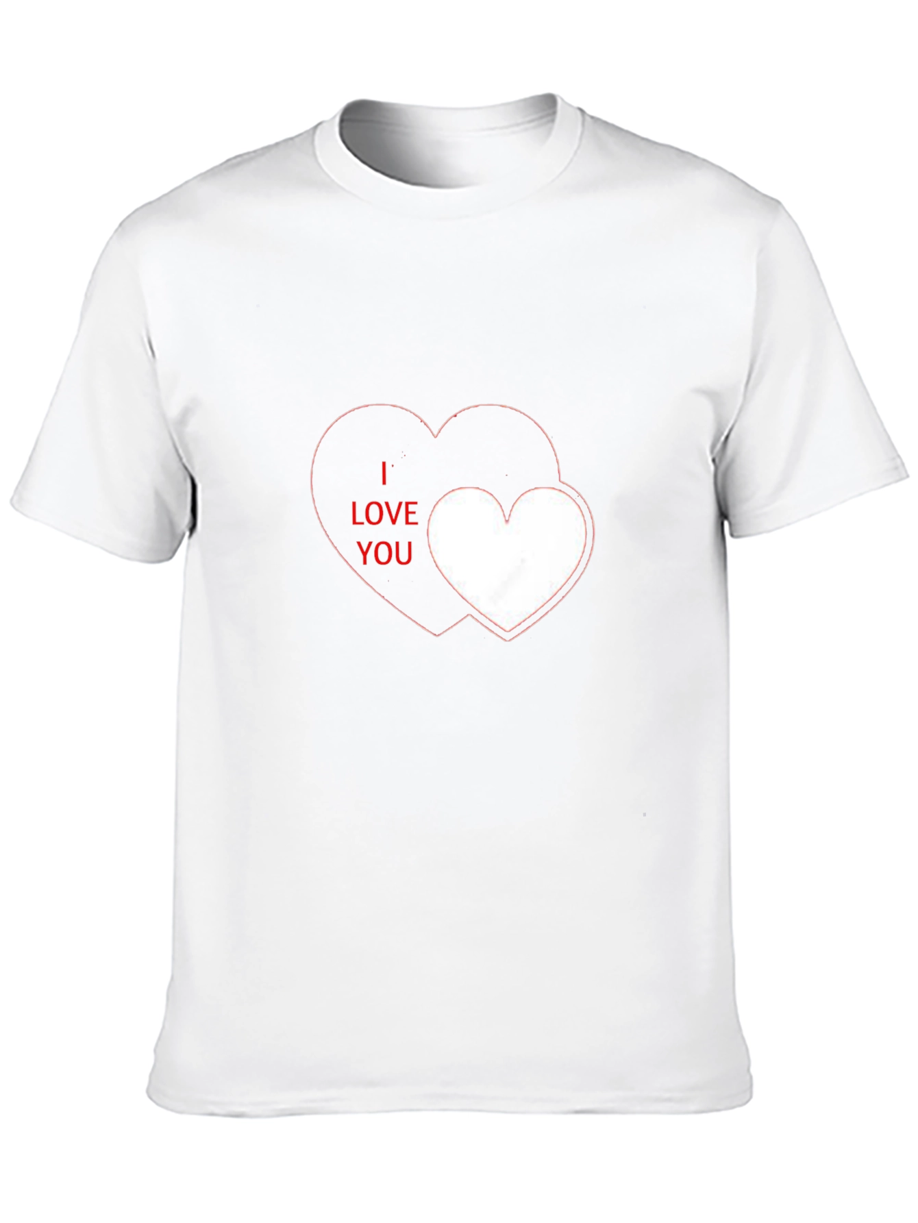 I Love You Heart Graphic Black T-Shirt