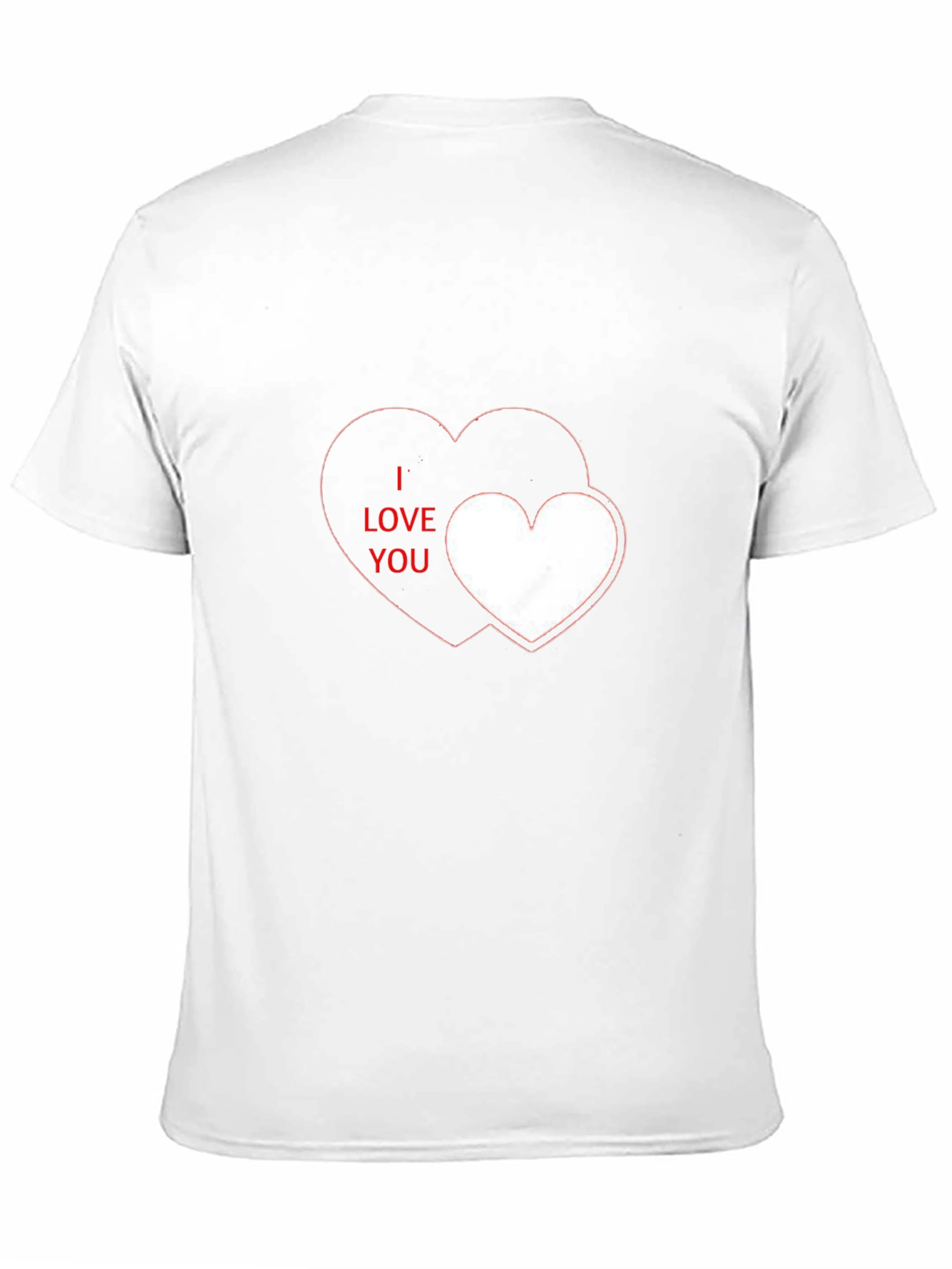 I Love You Heart Graphic Black T-Shirt