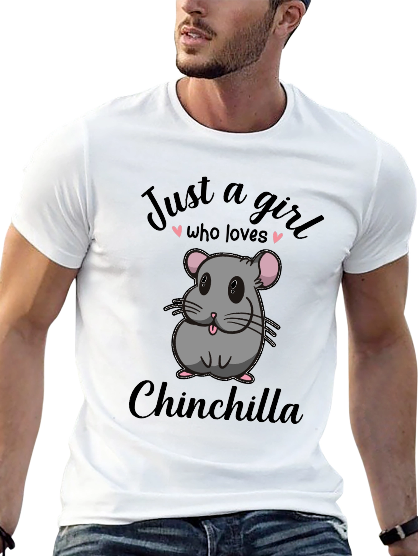 Just a Girl Who Loves Chinchillas Graphic Tee
