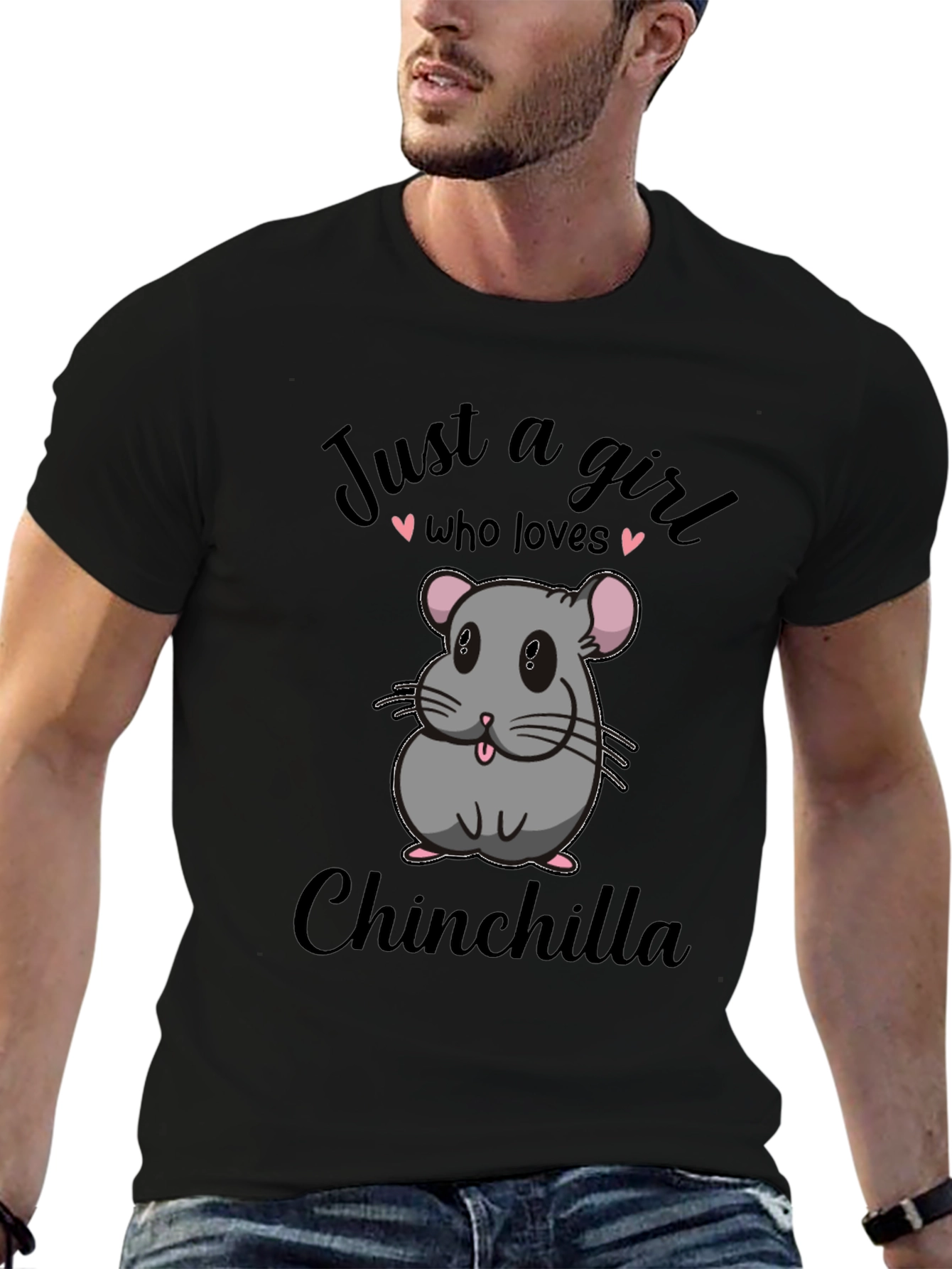 Just a Girl Who Loves Chinchillas Graphic Tee