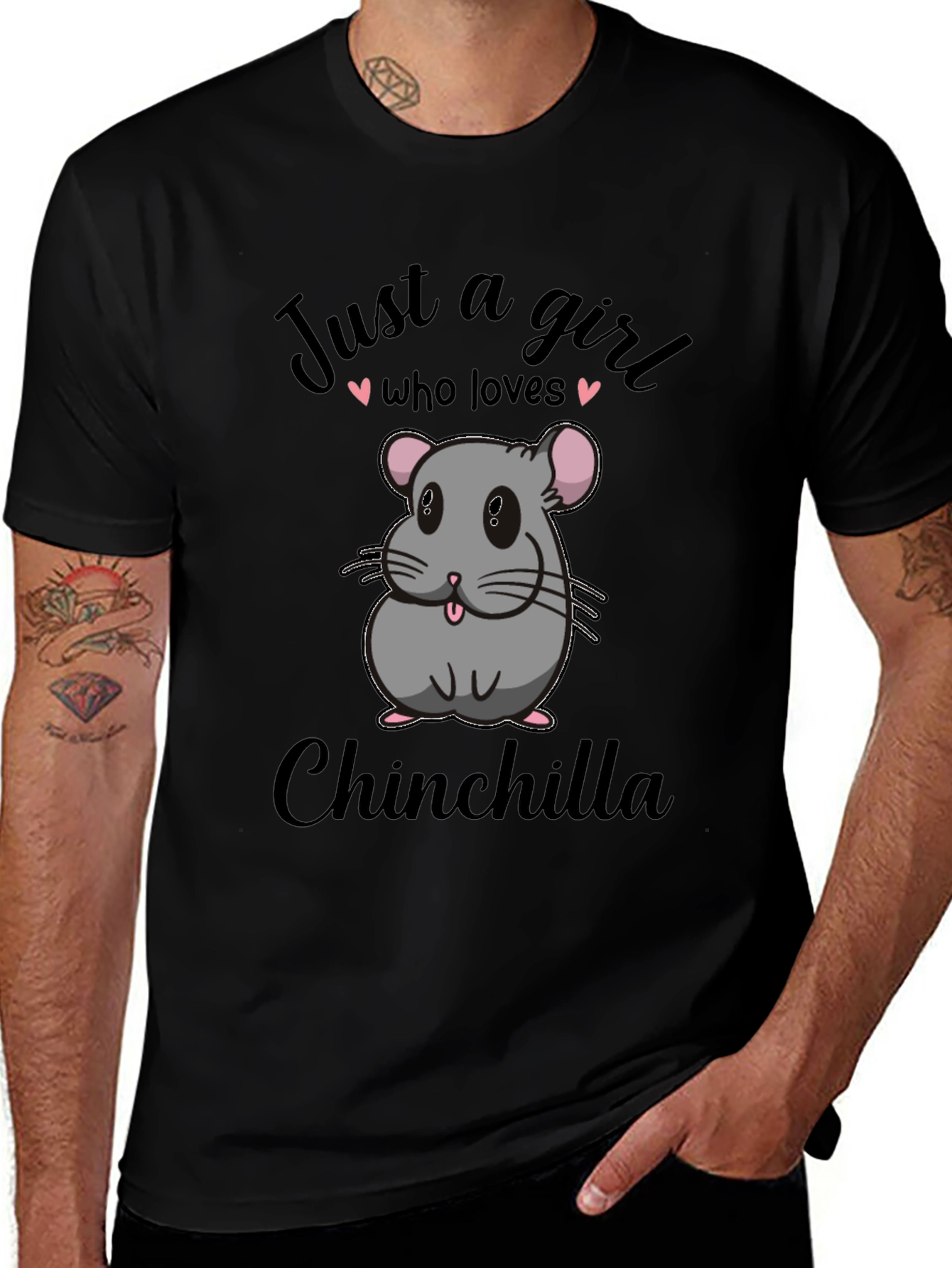 Just a Girl Who Loves Chinchillas Graphic Tee