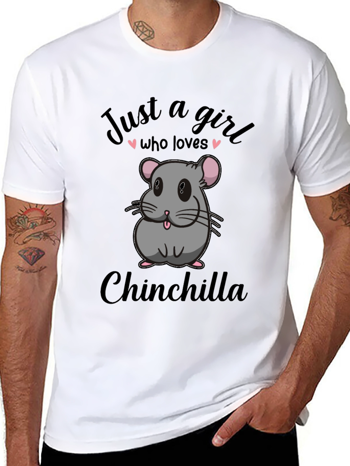 Just a Girl Who Loves Chinchillas Graphic Tee