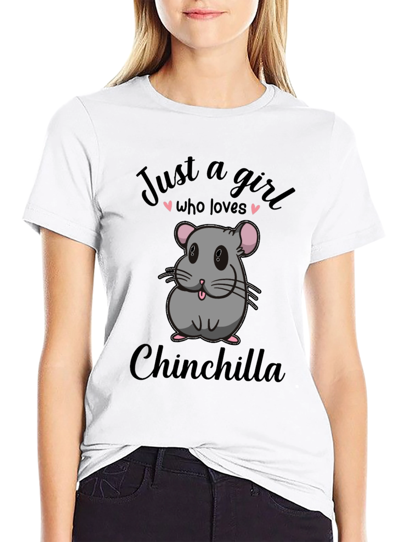 Just a Girl Who Loves Chinchillas Graphic Tee
