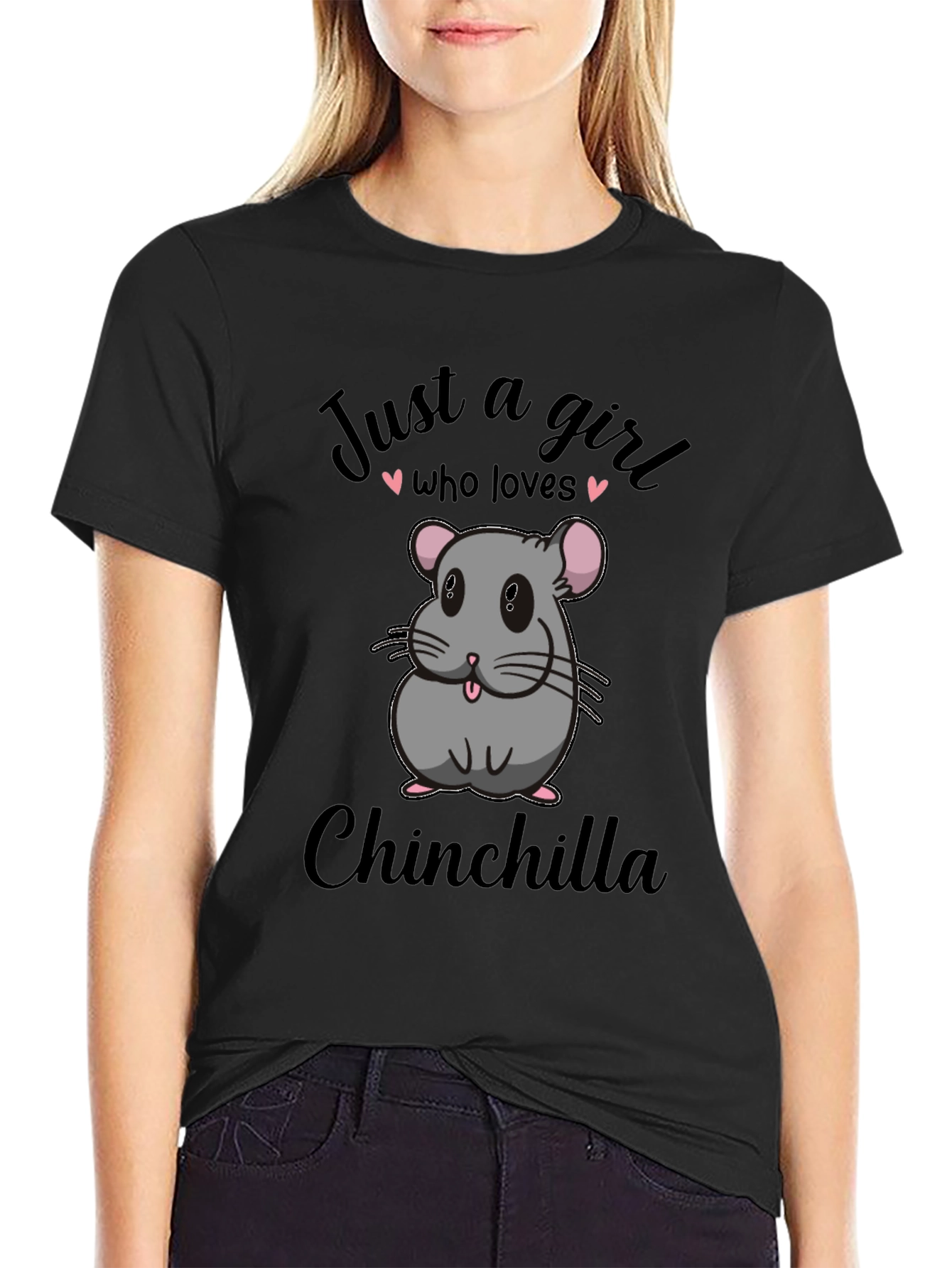 Just a Girl Who Loves Chinchillas Graphic Tee