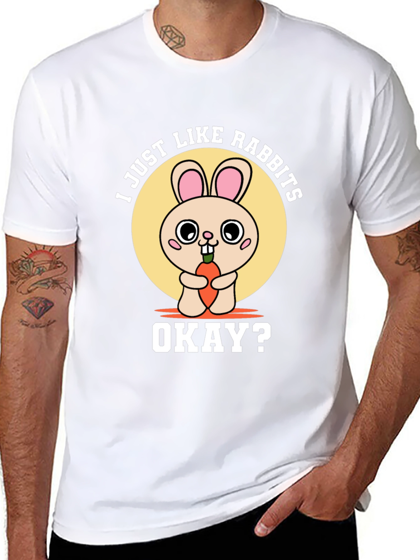I Just Like Rabbits Okay? Graphic Tee