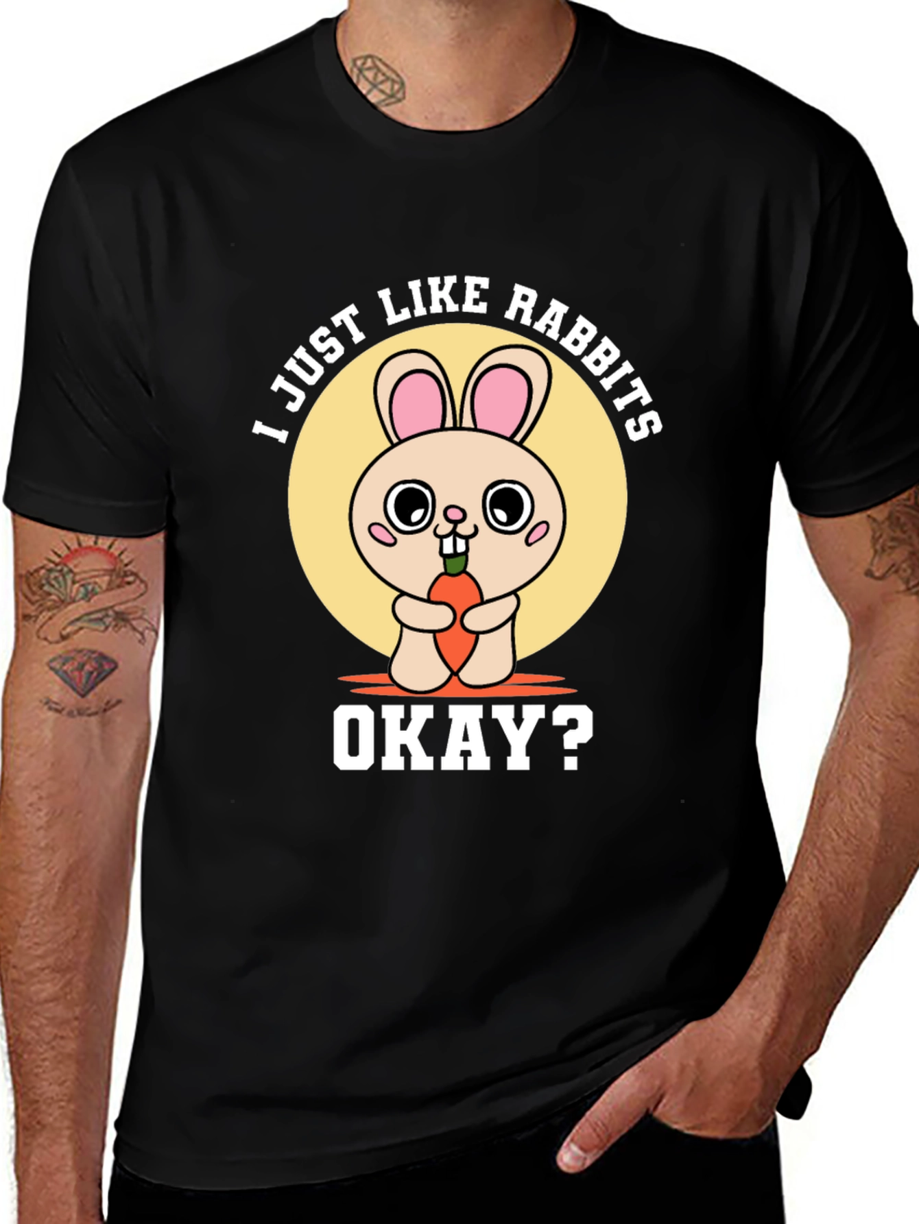 I Just Like Rabbits Okay? Graphic Tee