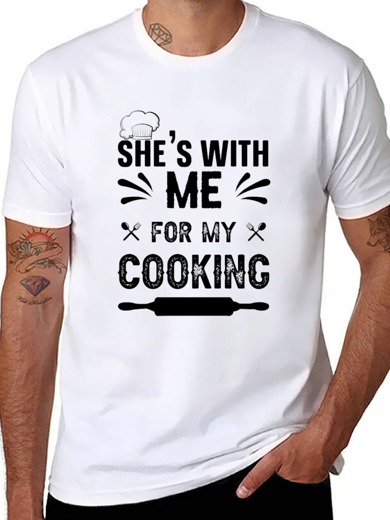 Shes With Me For My Cooking T-Shirt