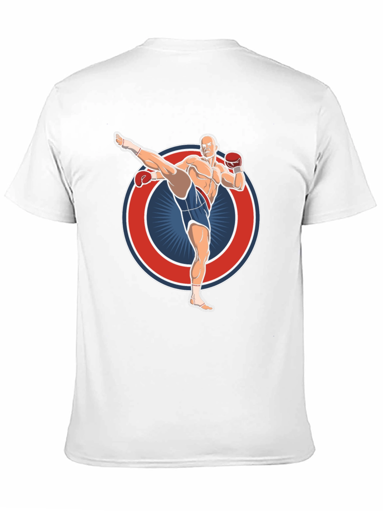 Kickboxing Graphic Tee - Black Cotton T-Shirt