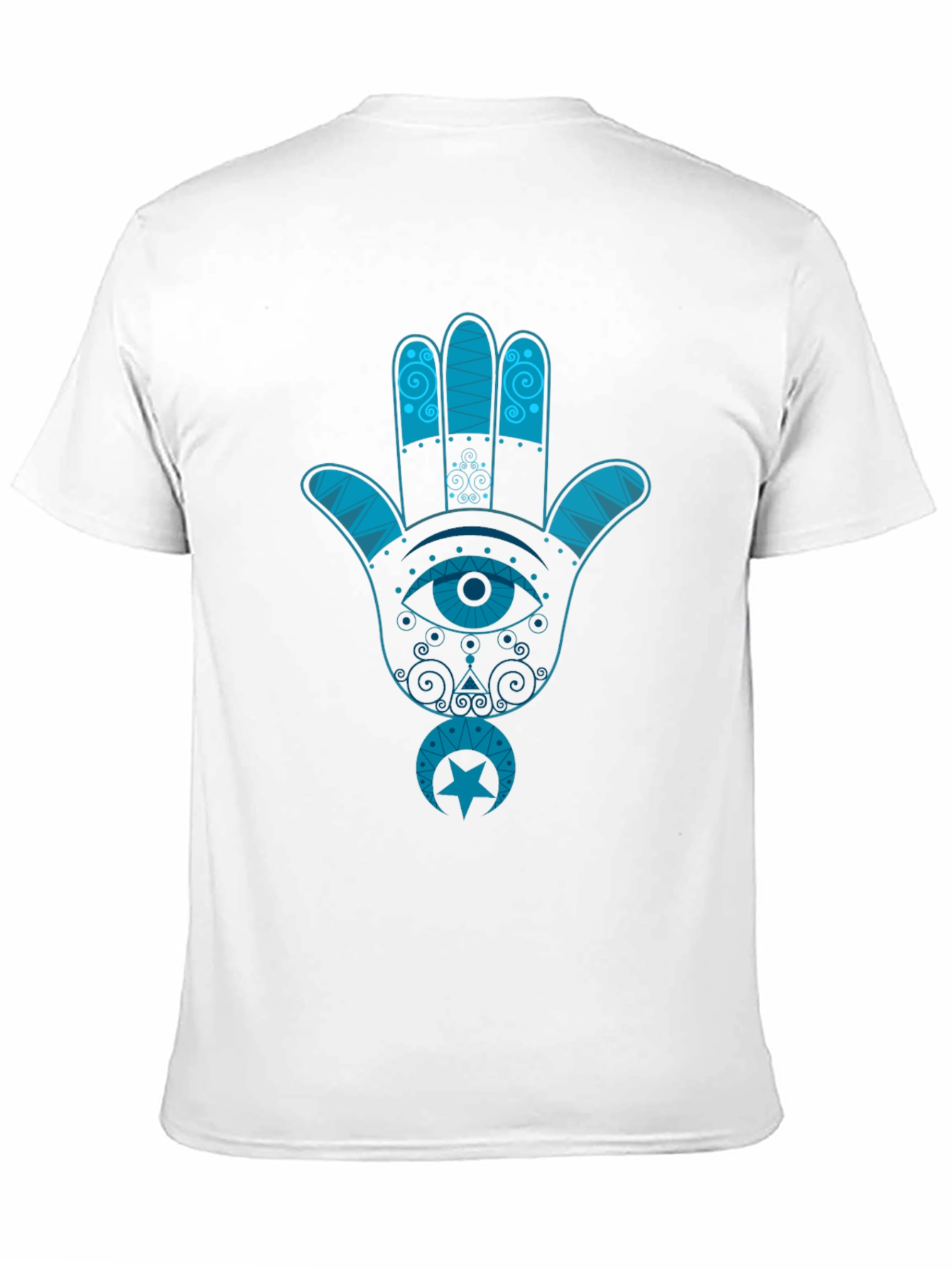 Hamsa Hand Graphic Tee - Black