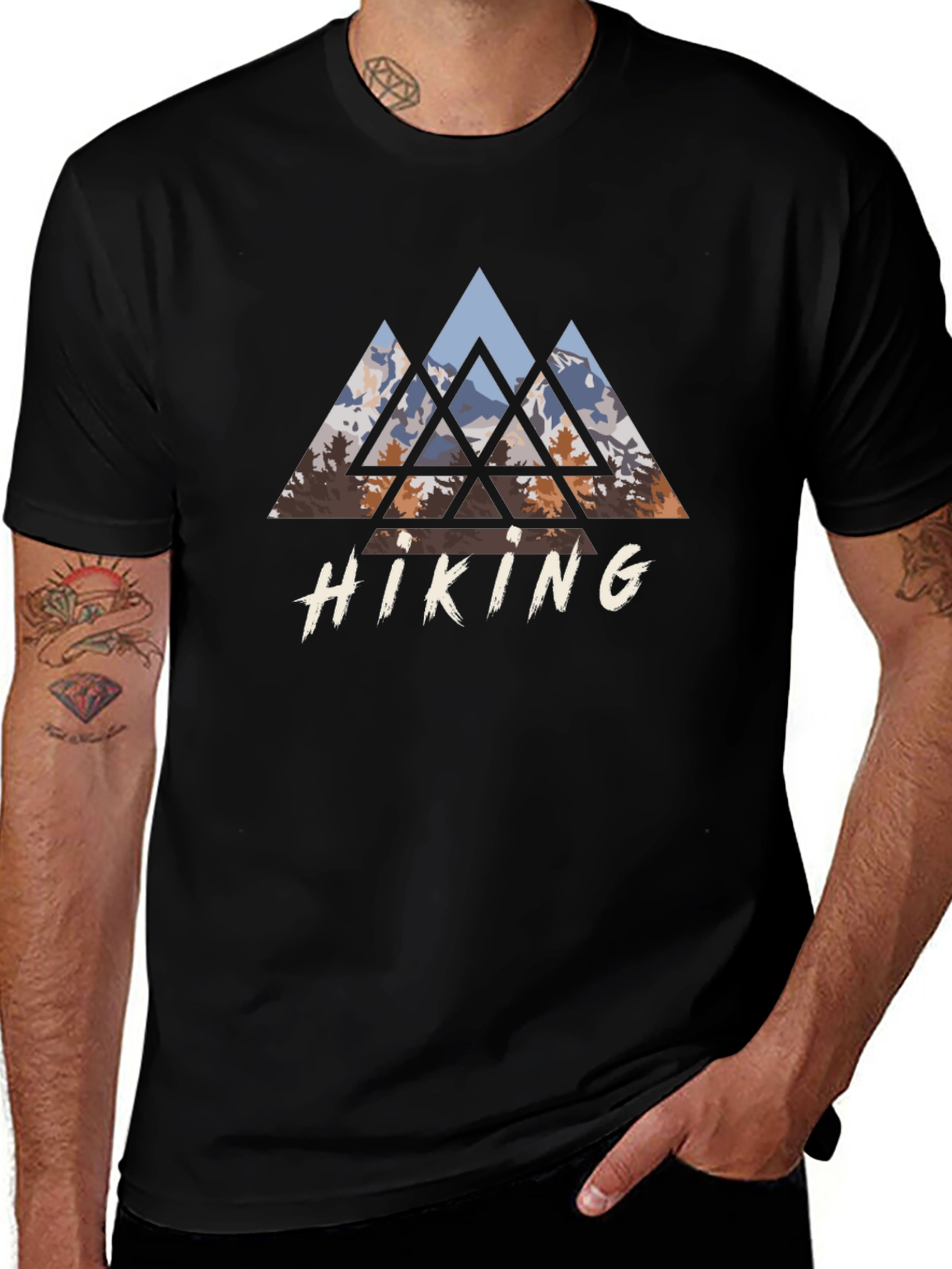 Hiking Graphic Tee - Mountain Adventure Shirt