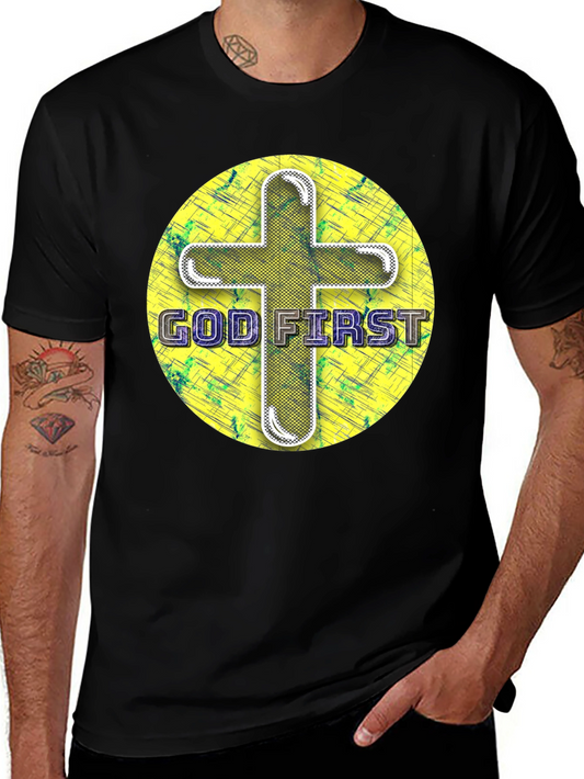 God First Graphic T-Shirt - Religious Tee