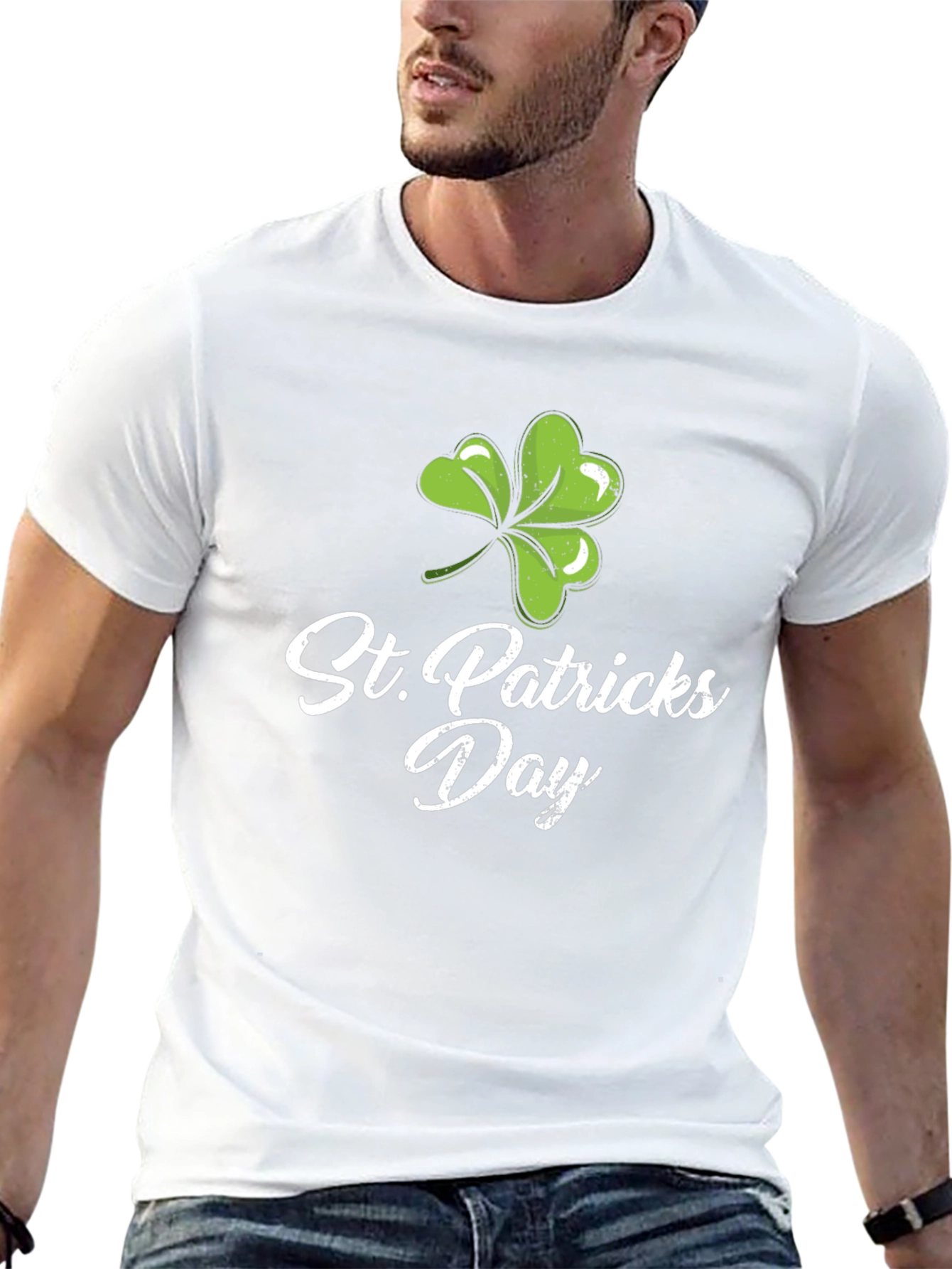 St. Patricks Day Clover Graphic Tee