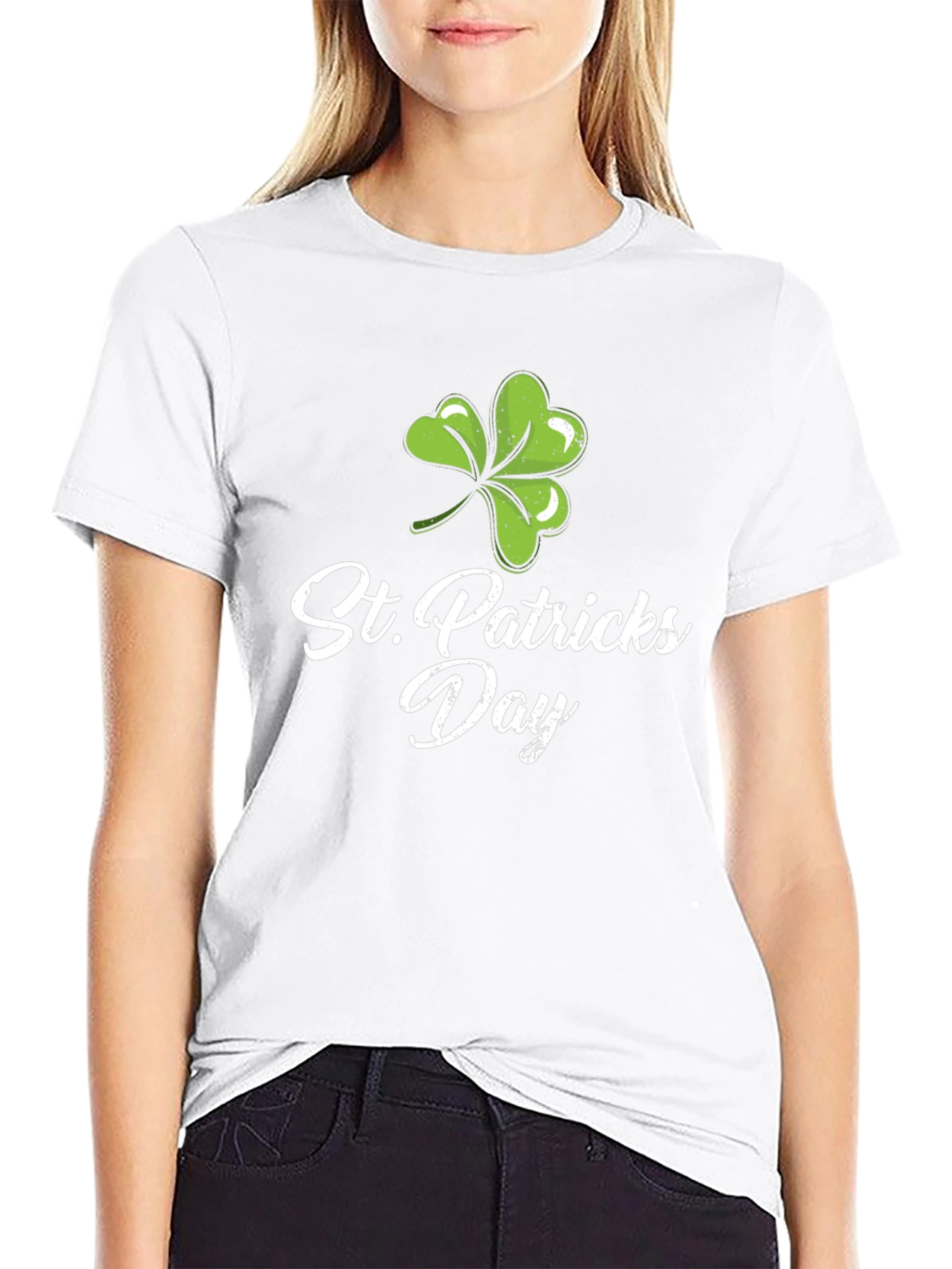 St. Patricks Day Clover Graphic Tee