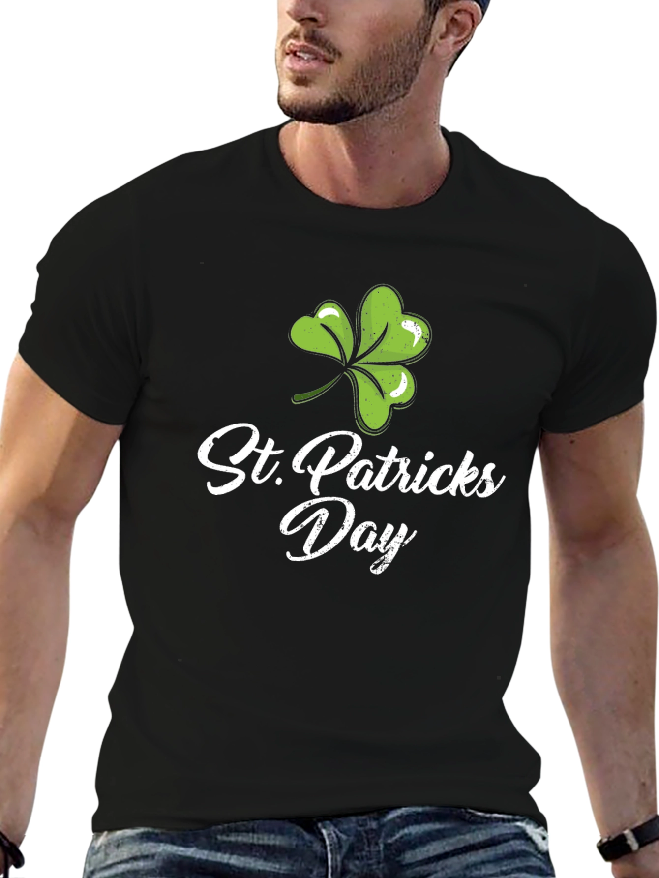 St. Patricks Day Clover Graphic Tee