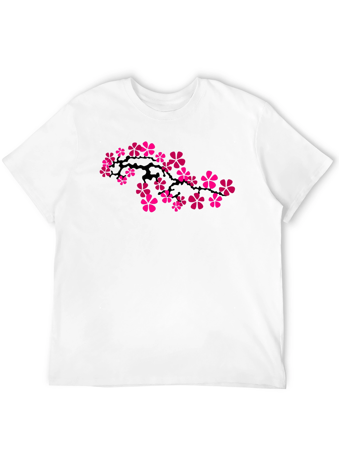 Floral Blossom Graphic T-Shirt - Black