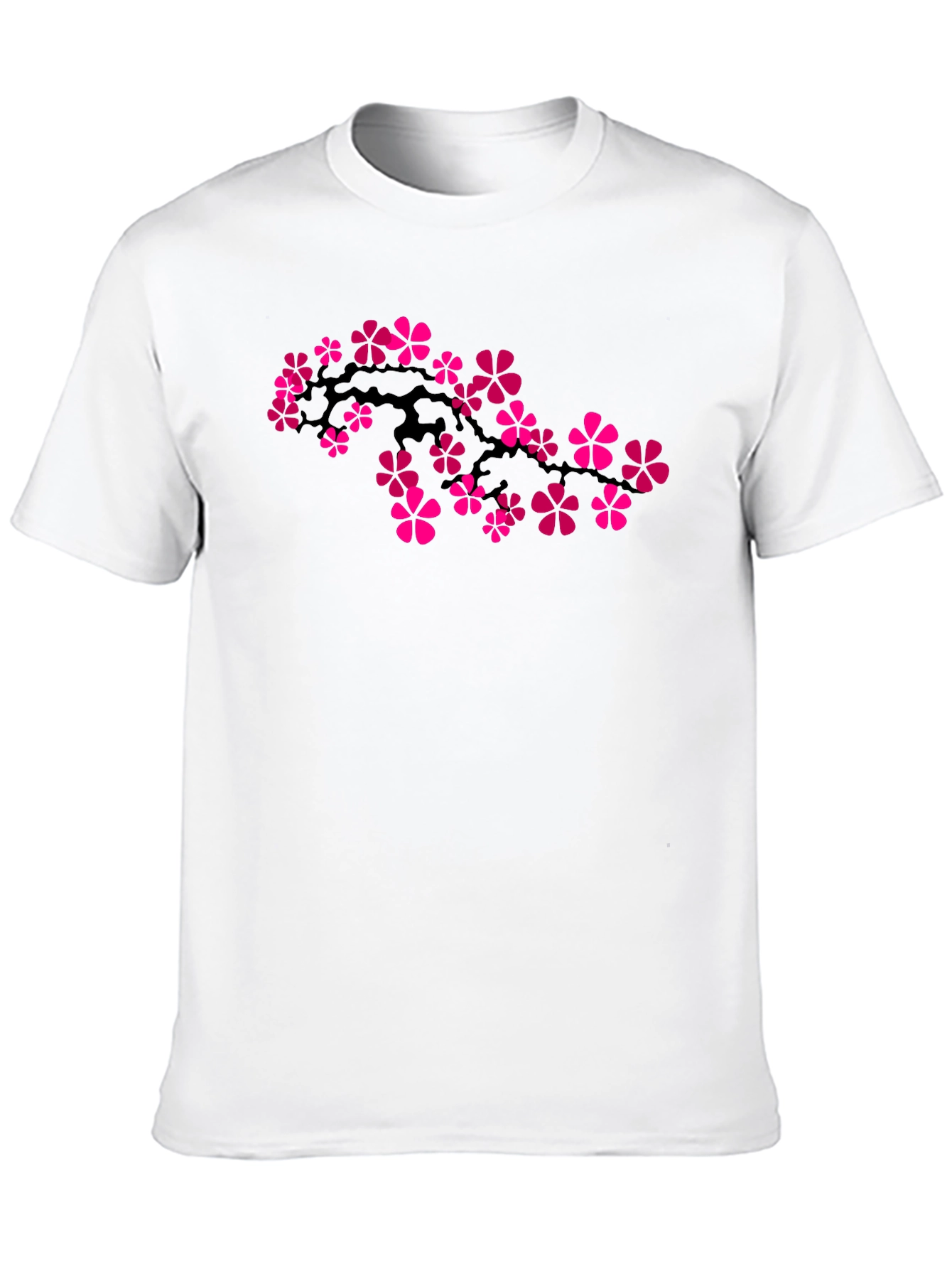 Floral Blossom Graphic T-Shirt - Black
