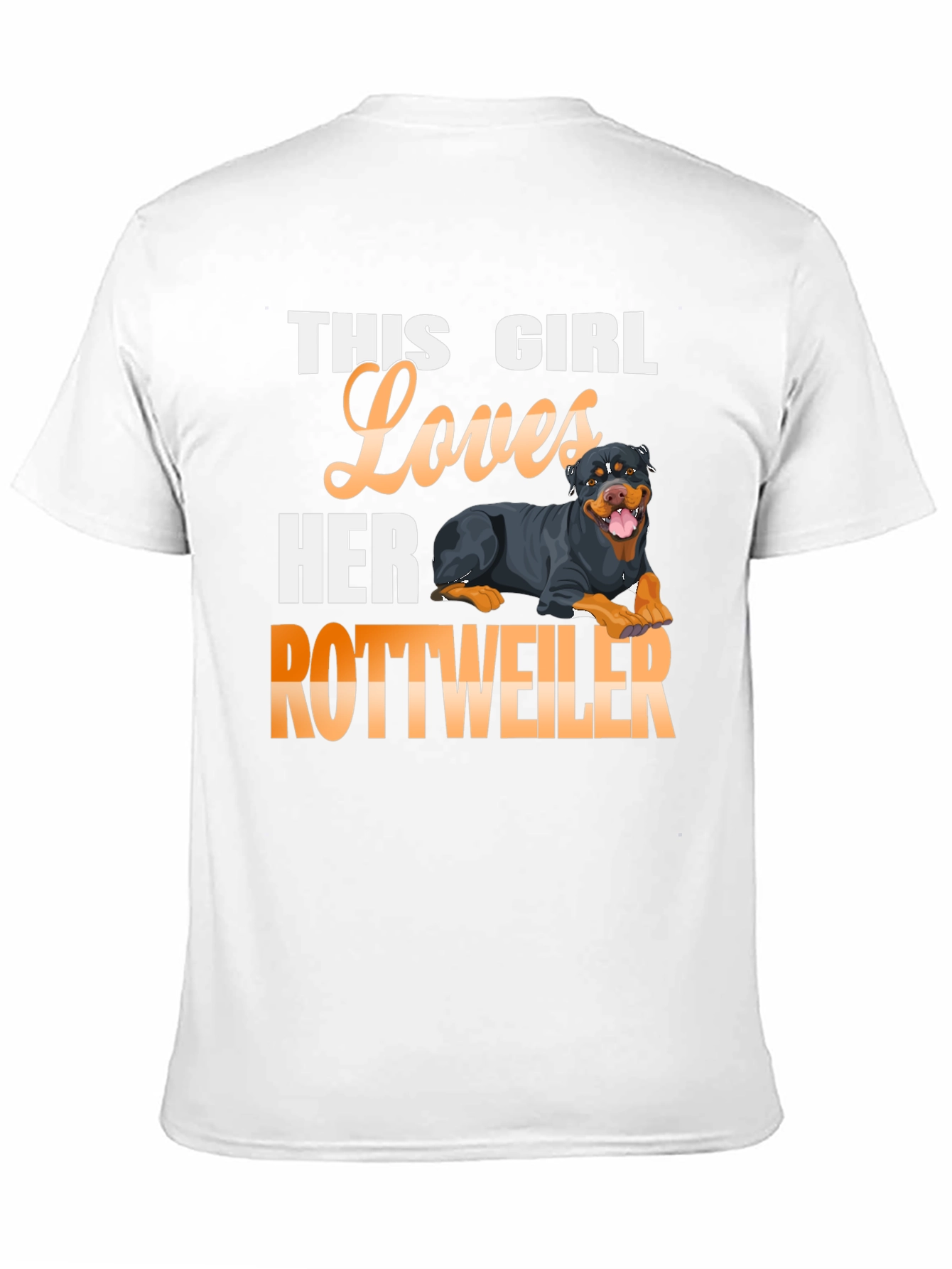 This Girl Loves Her Rottweiler Graphic T-Shirt