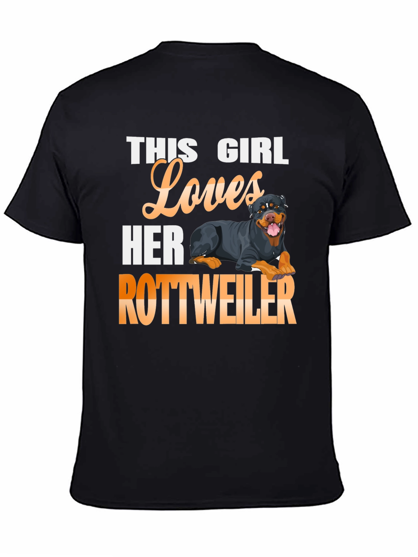 This Girl Loves Her Rottweiler Graphic T-Shirt