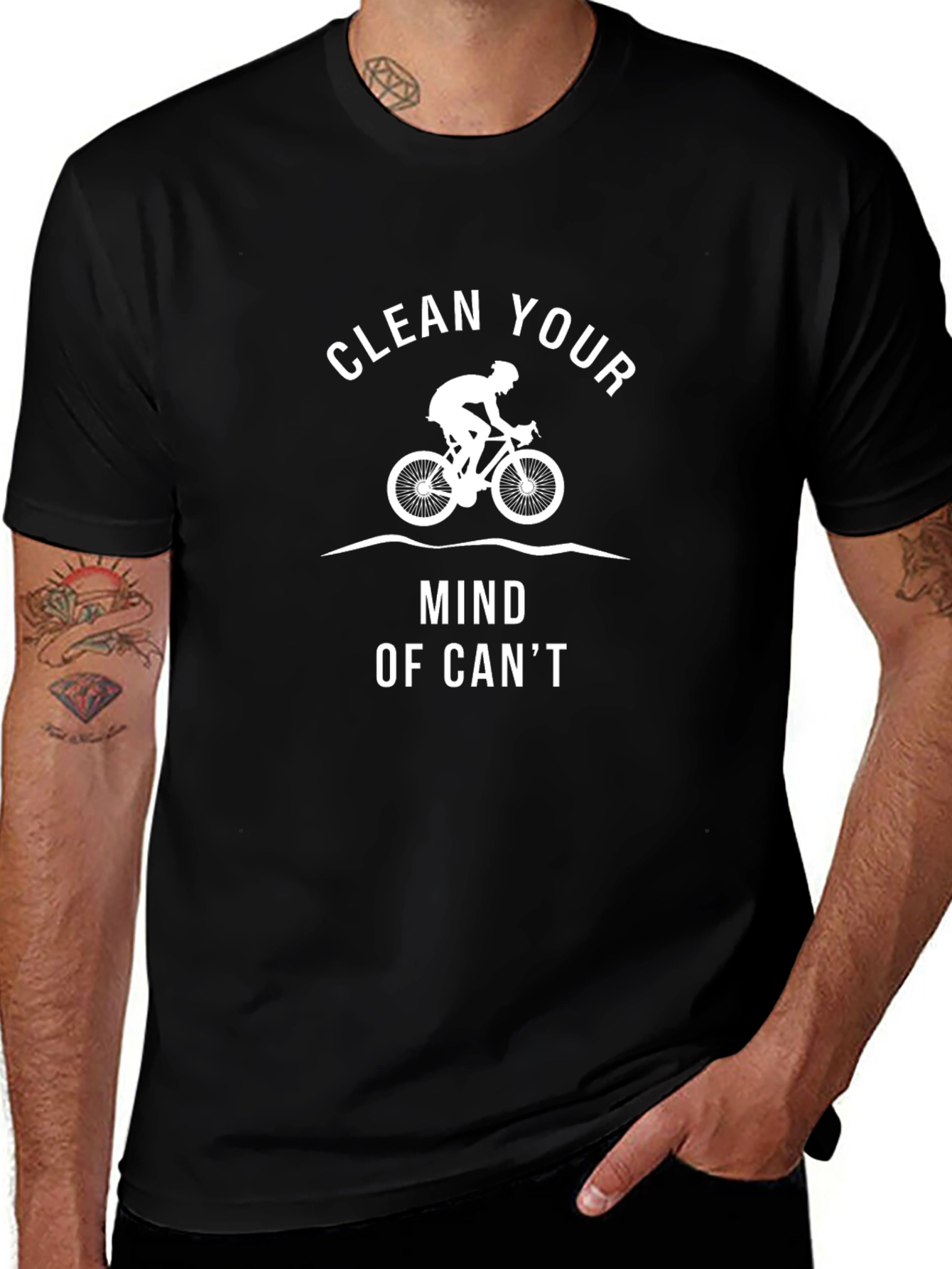 Clean Your Mind Cycling Graphic Tee