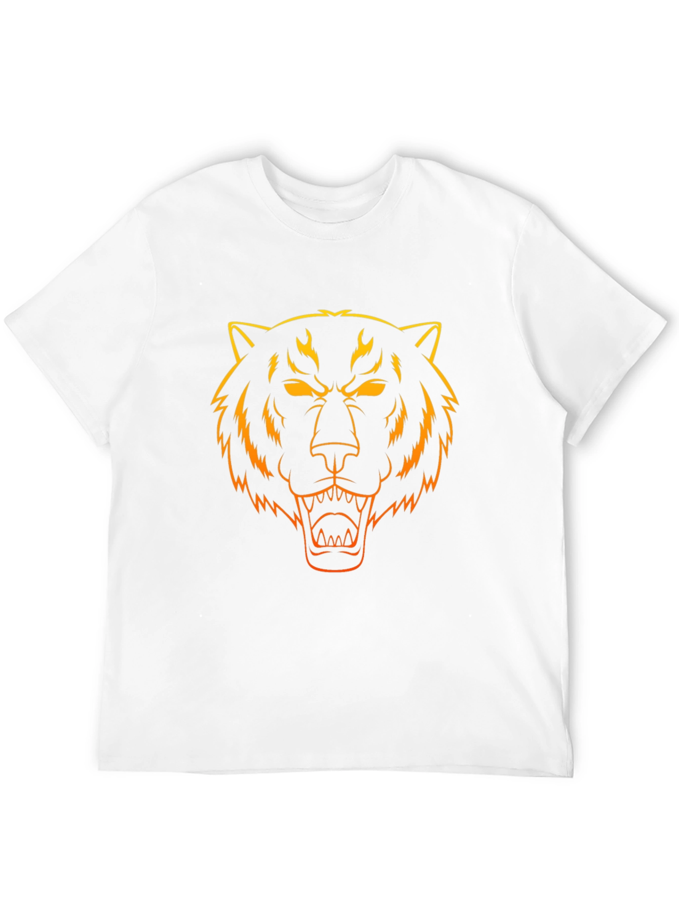 Fiery Tiger Graphic Tee - Bold Style