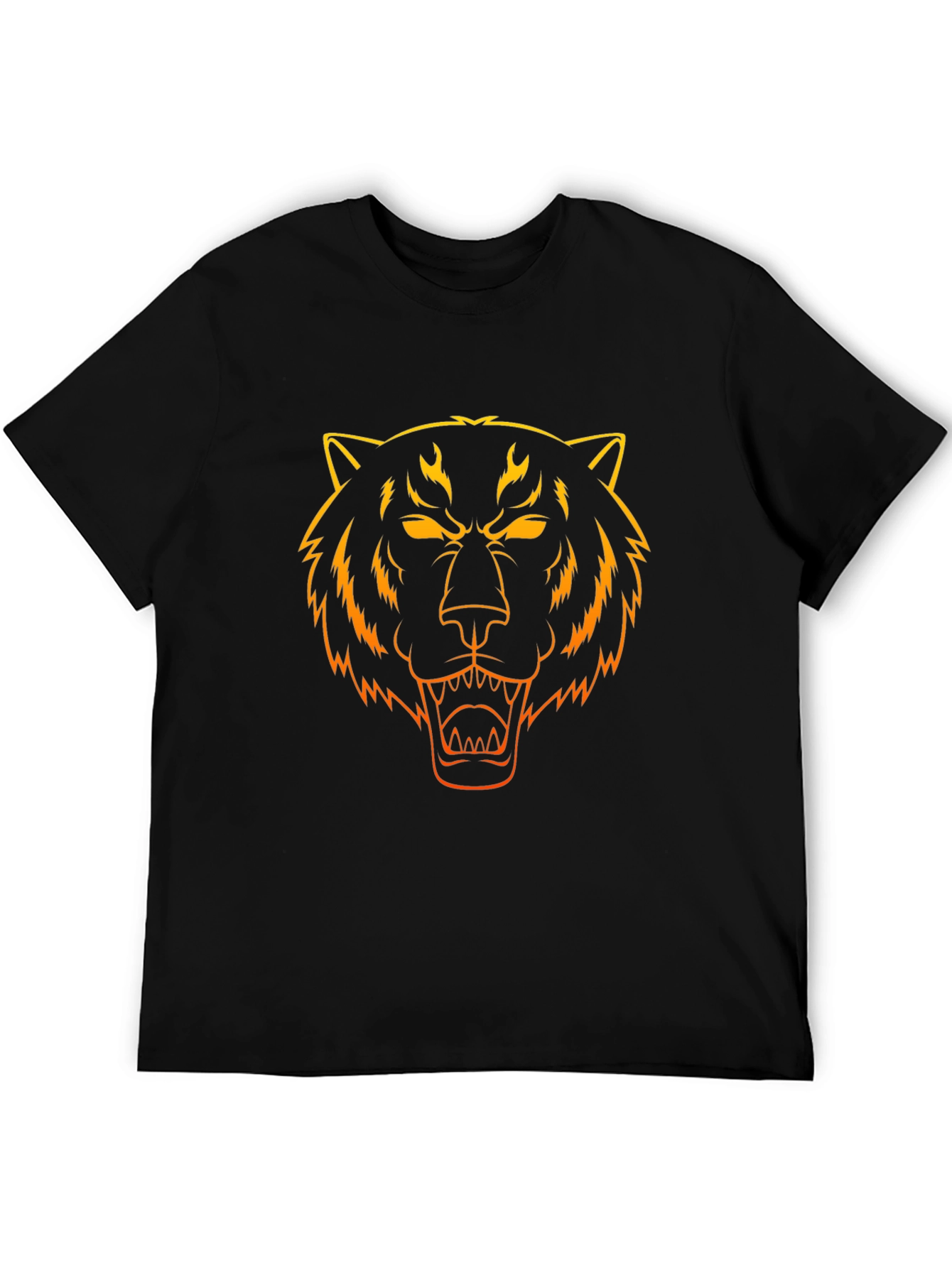 Fiery Tiger Graphic Tee - Bold Style