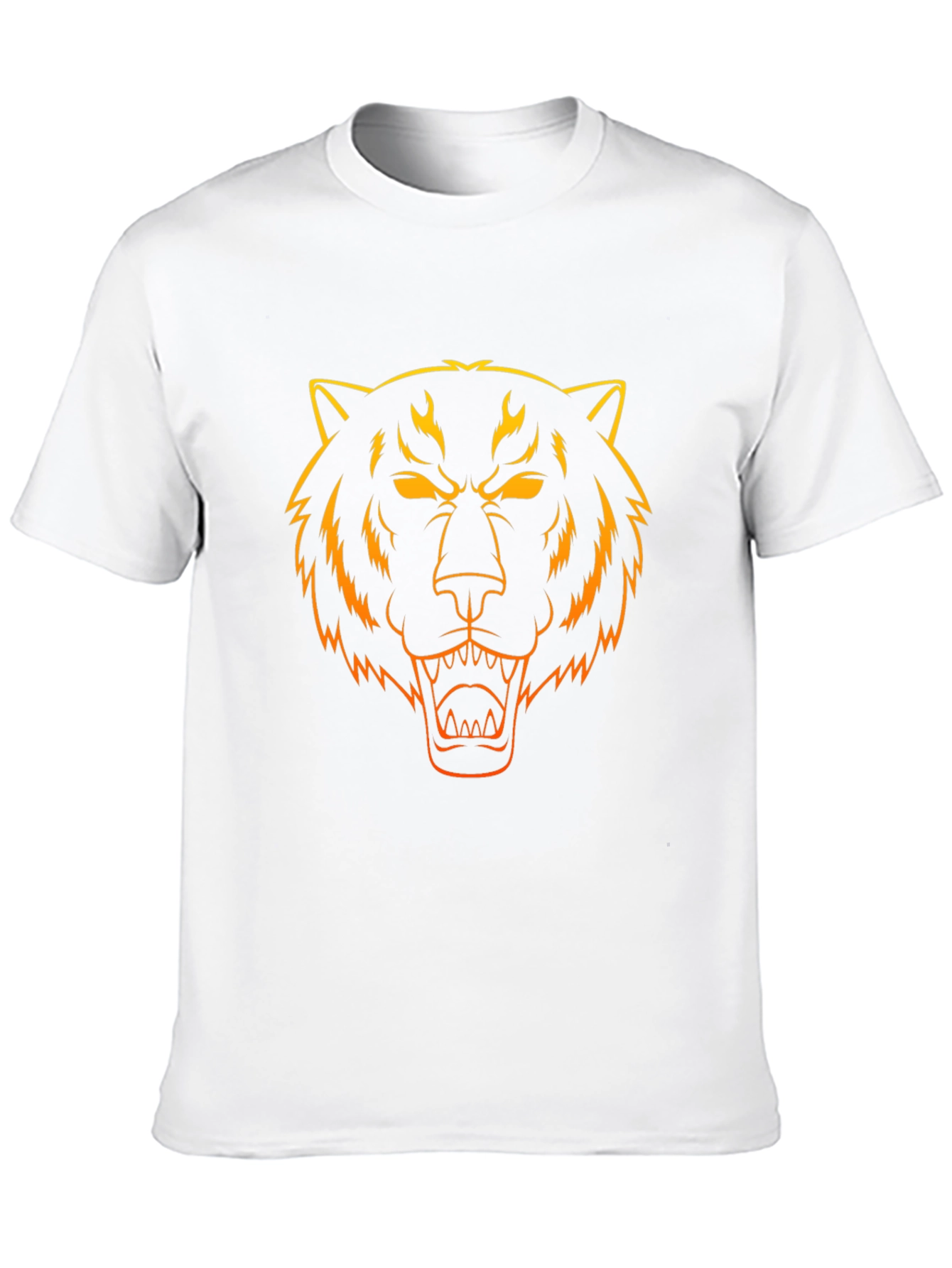 Fiery Tiger Graphic Tee - Bold Style