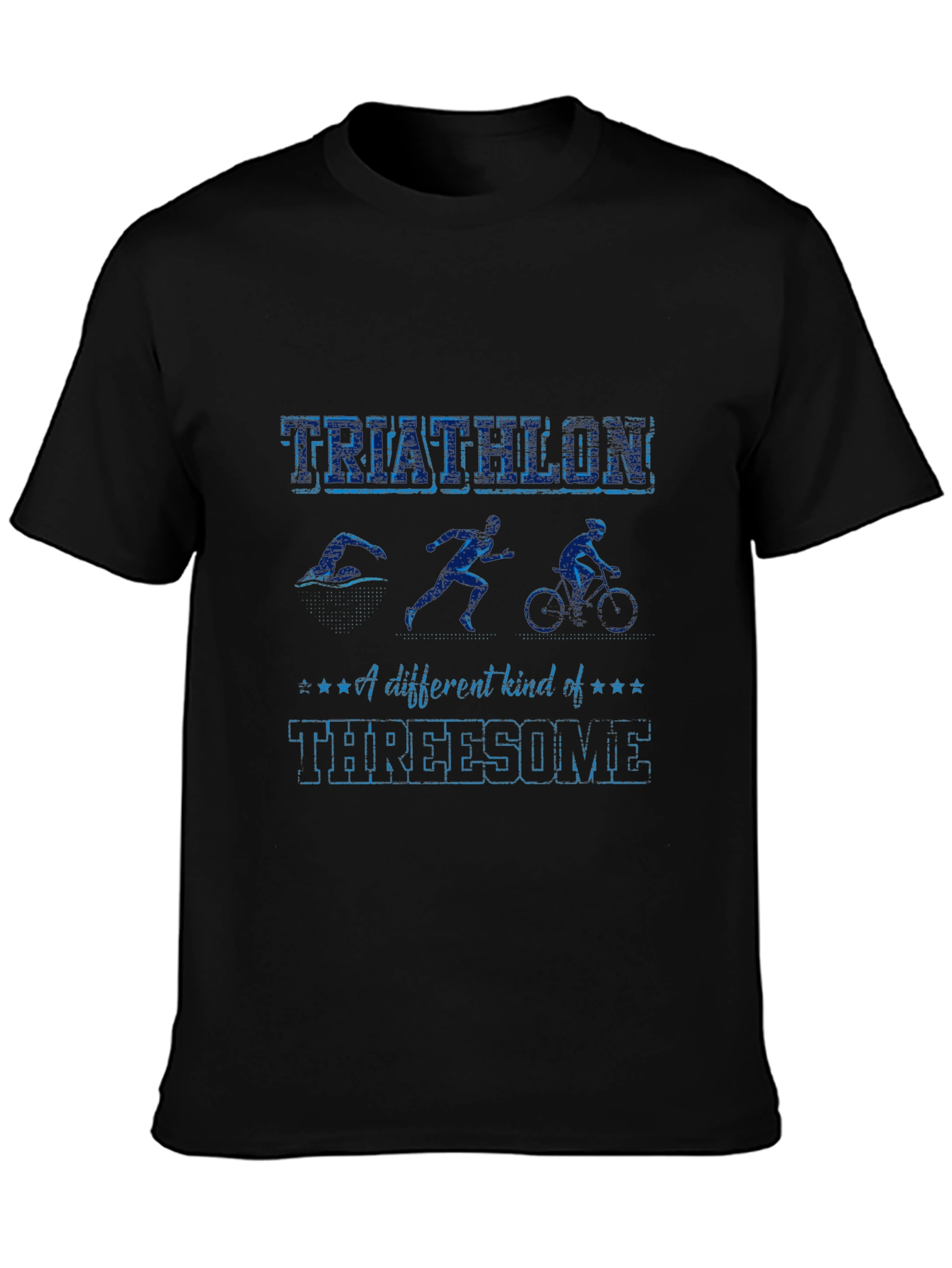 Triathlon Threesome Funny T-Shirt