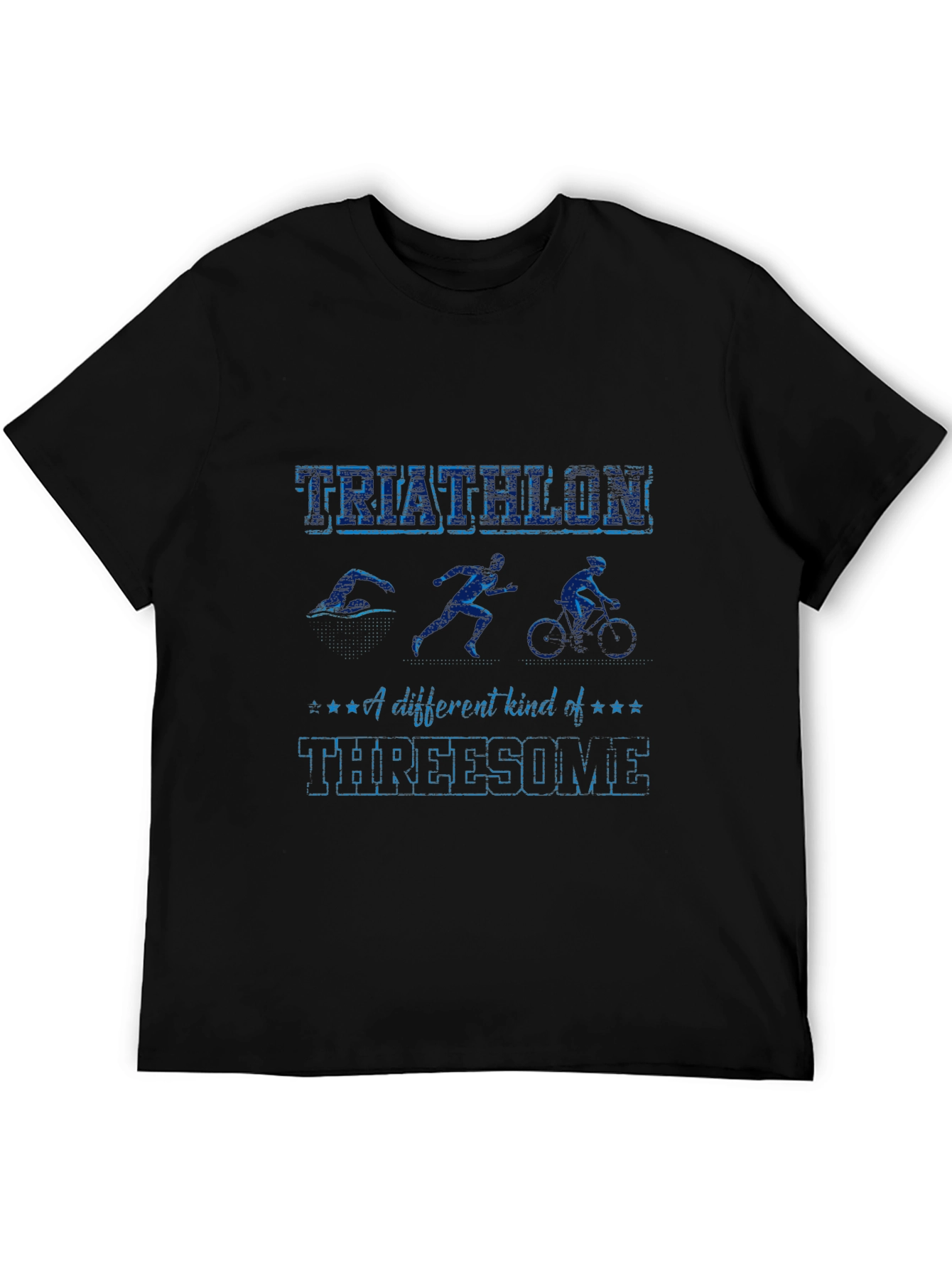 Triathlon Threesome Funny T-Shirt