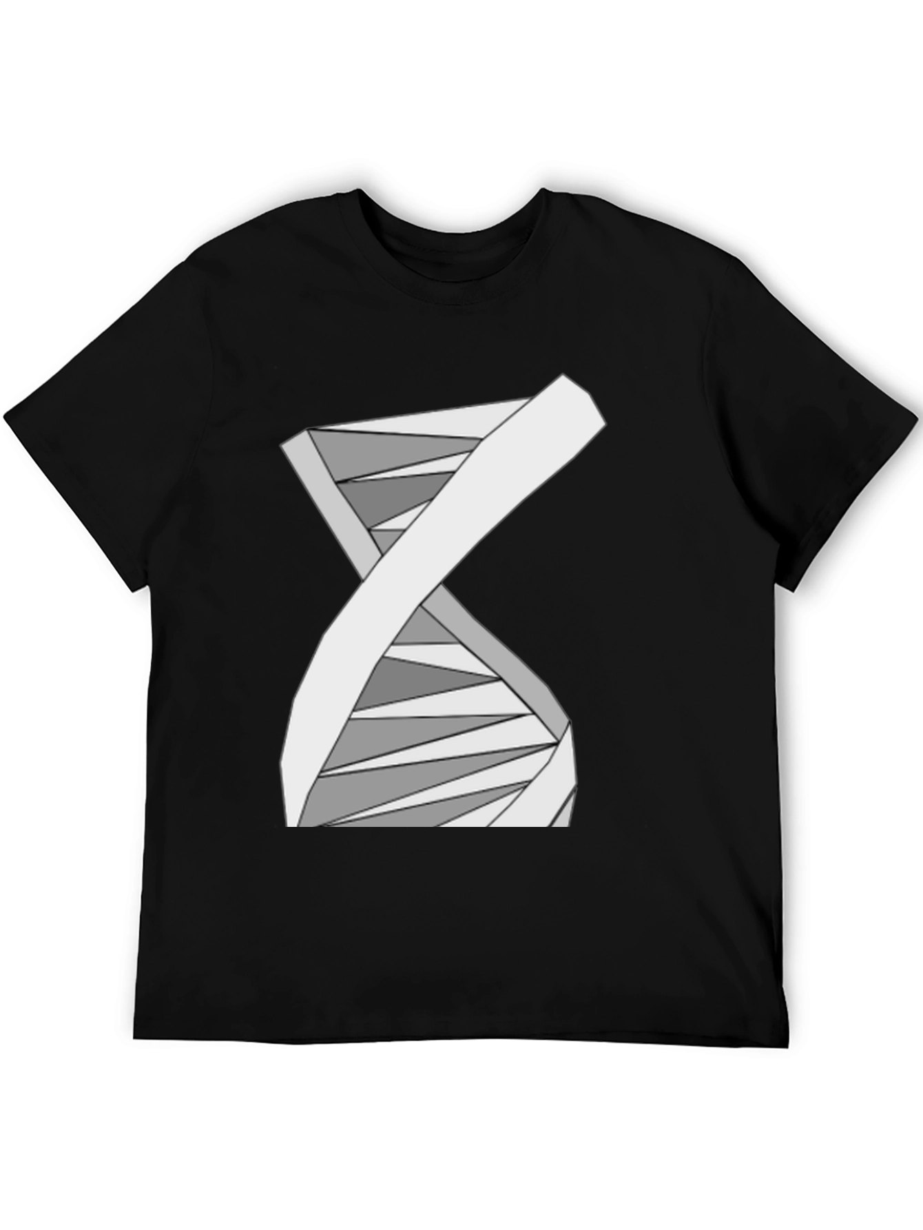 Abstract DNA Helix Graphic Tee - Science Style