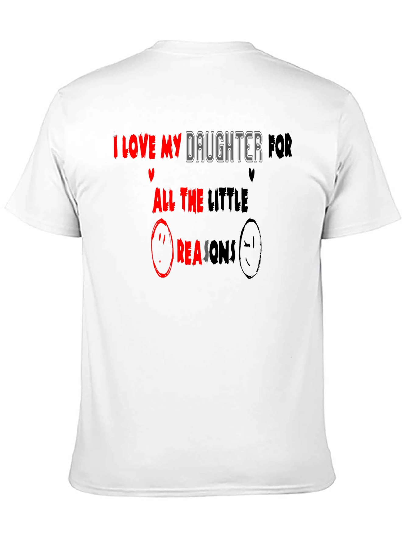 I Love My Daughter Graphic Tee - Black