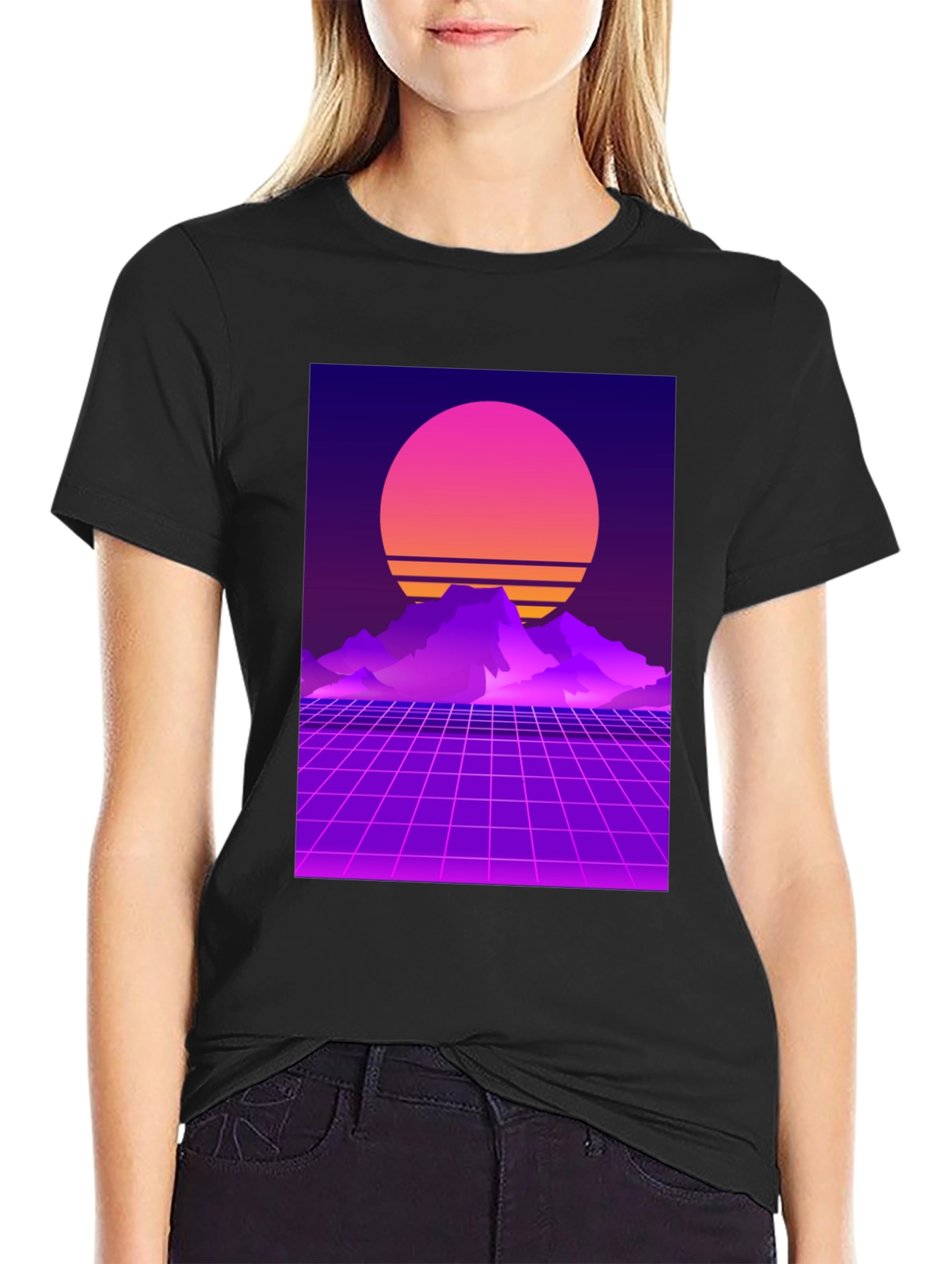 Retro Sunset Graphic T-Shirt