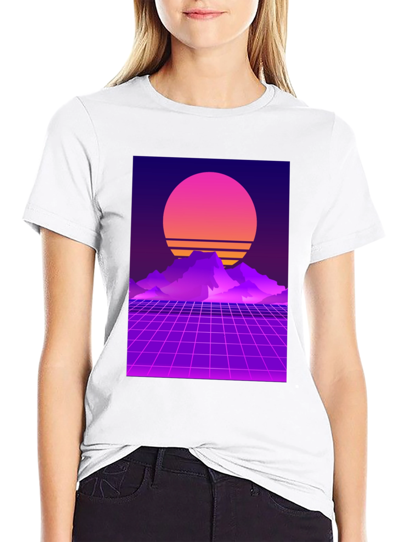 Retro Sunset Graphic T-Shirt
