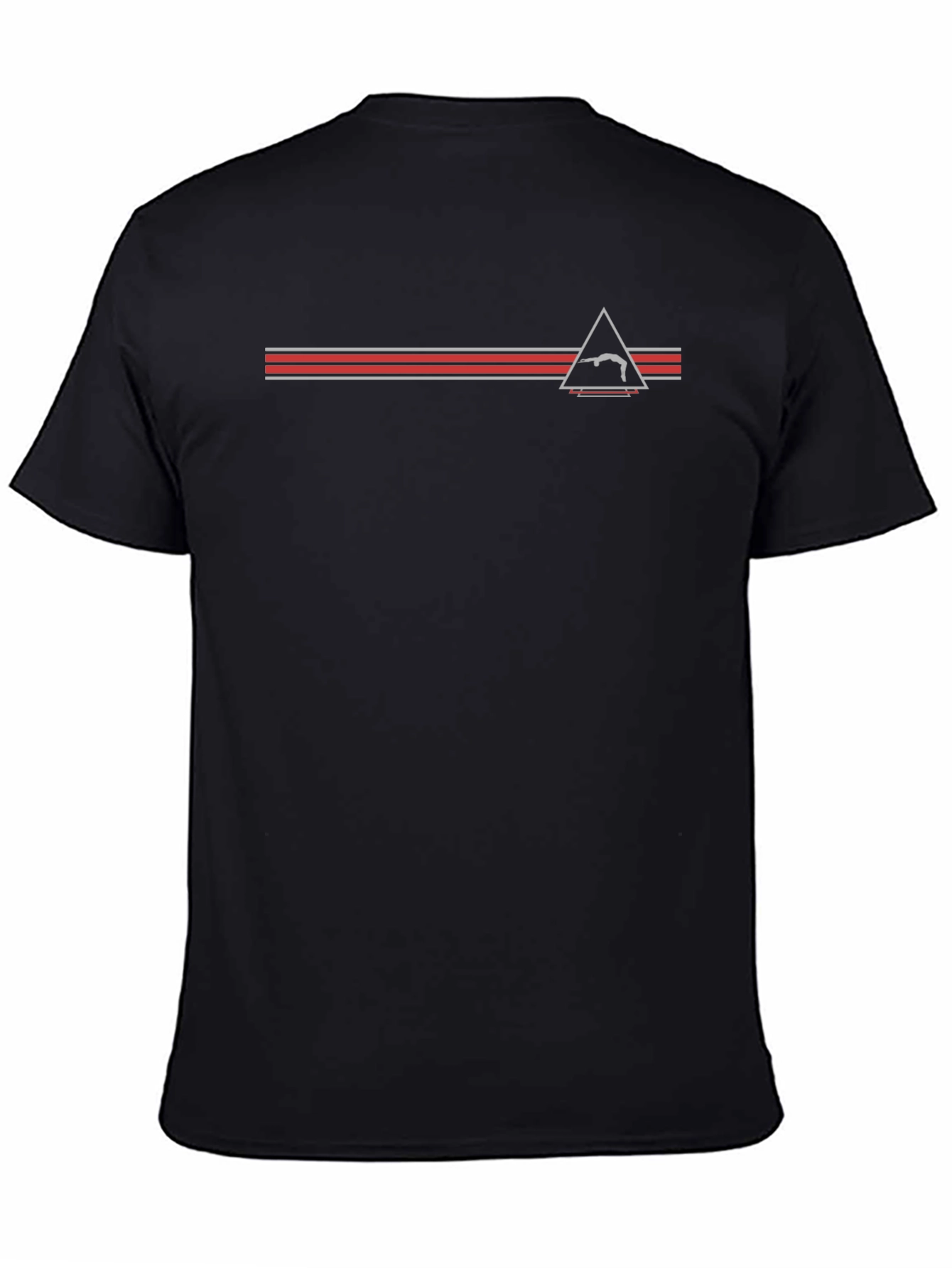 Retro Gymnastics Black T-Shirt - Unique Design