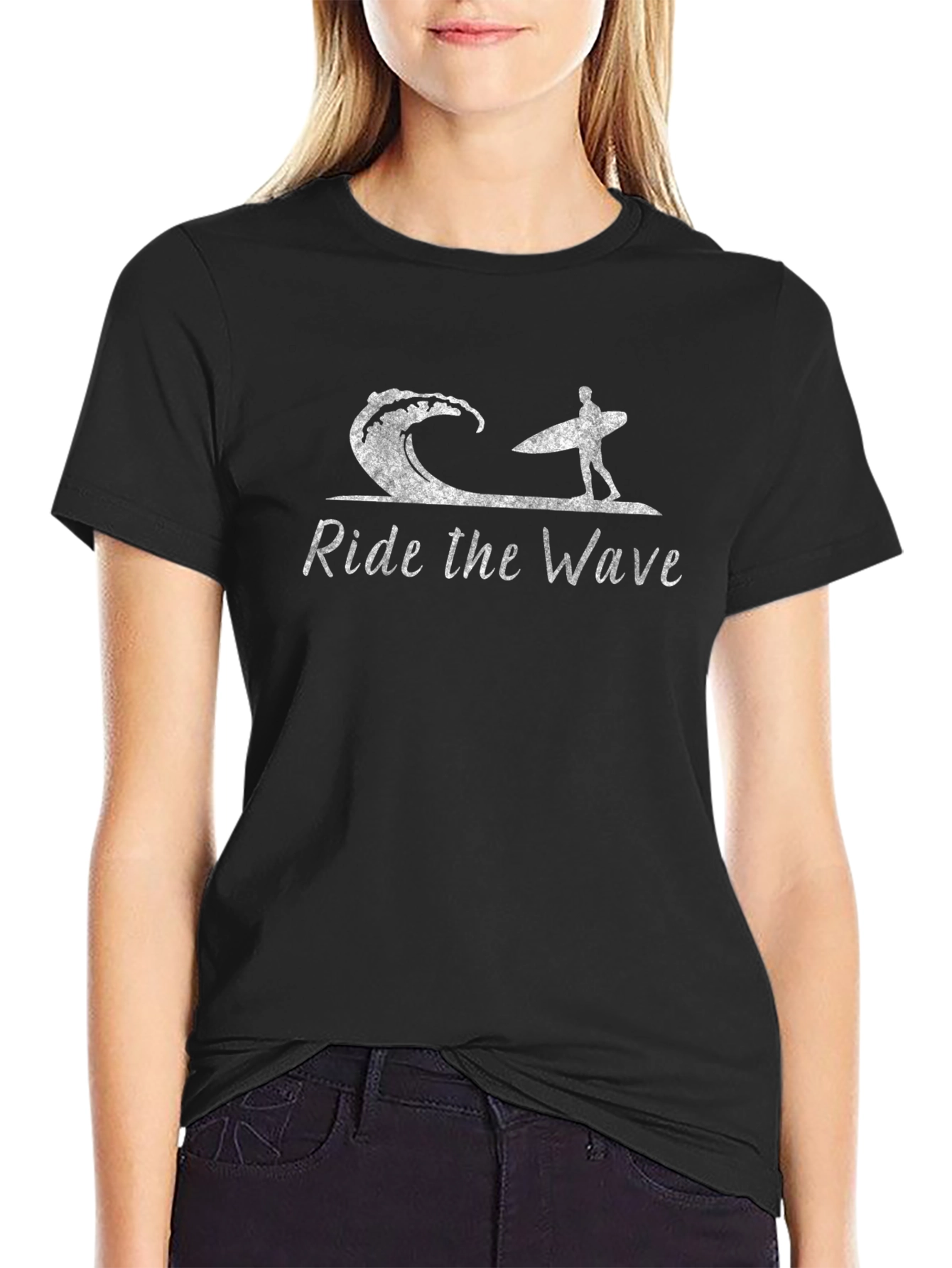 Ride the Wave Graphic Tee - Black Surf Shirt