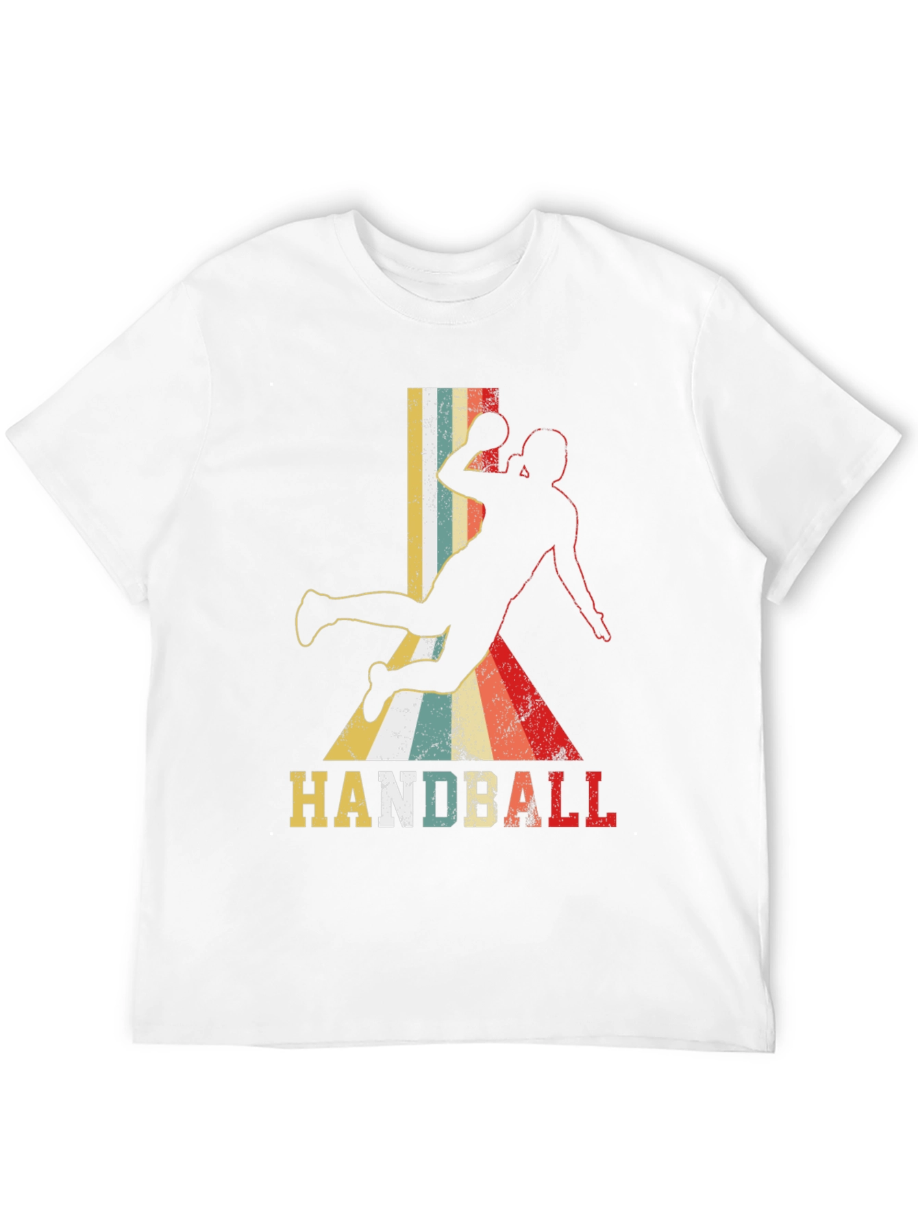 Retro Handball Player Graphic T-Shirt