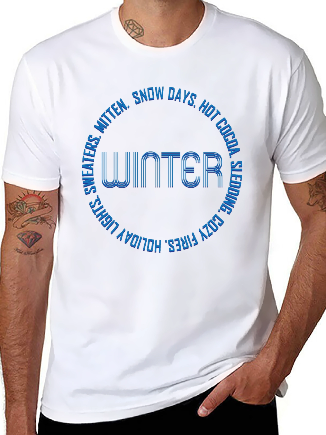 Winter-Themed Graphic T-Shirt