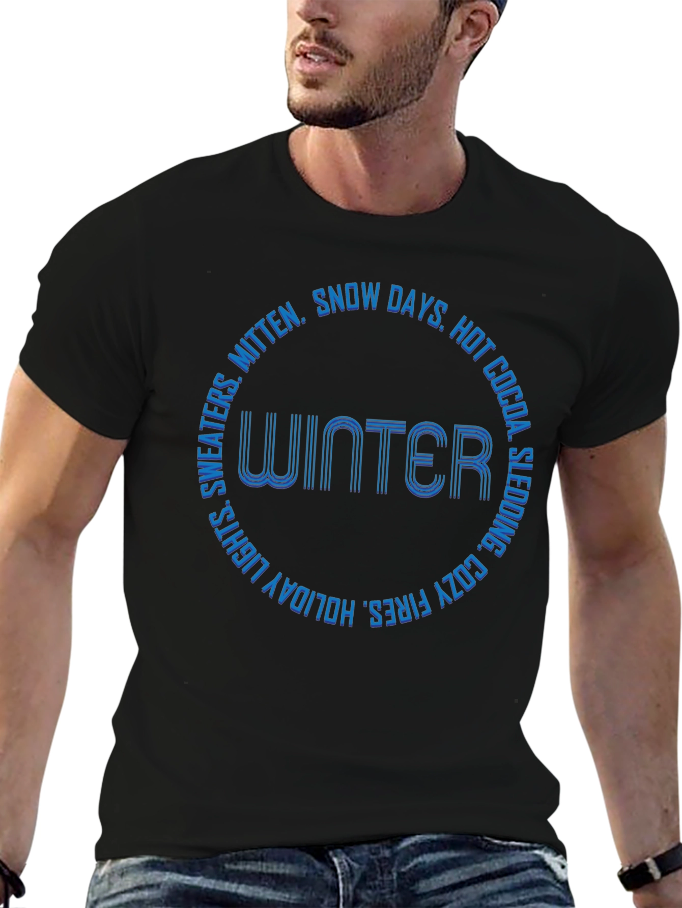 Winter-Themed Graphic T-Shirt