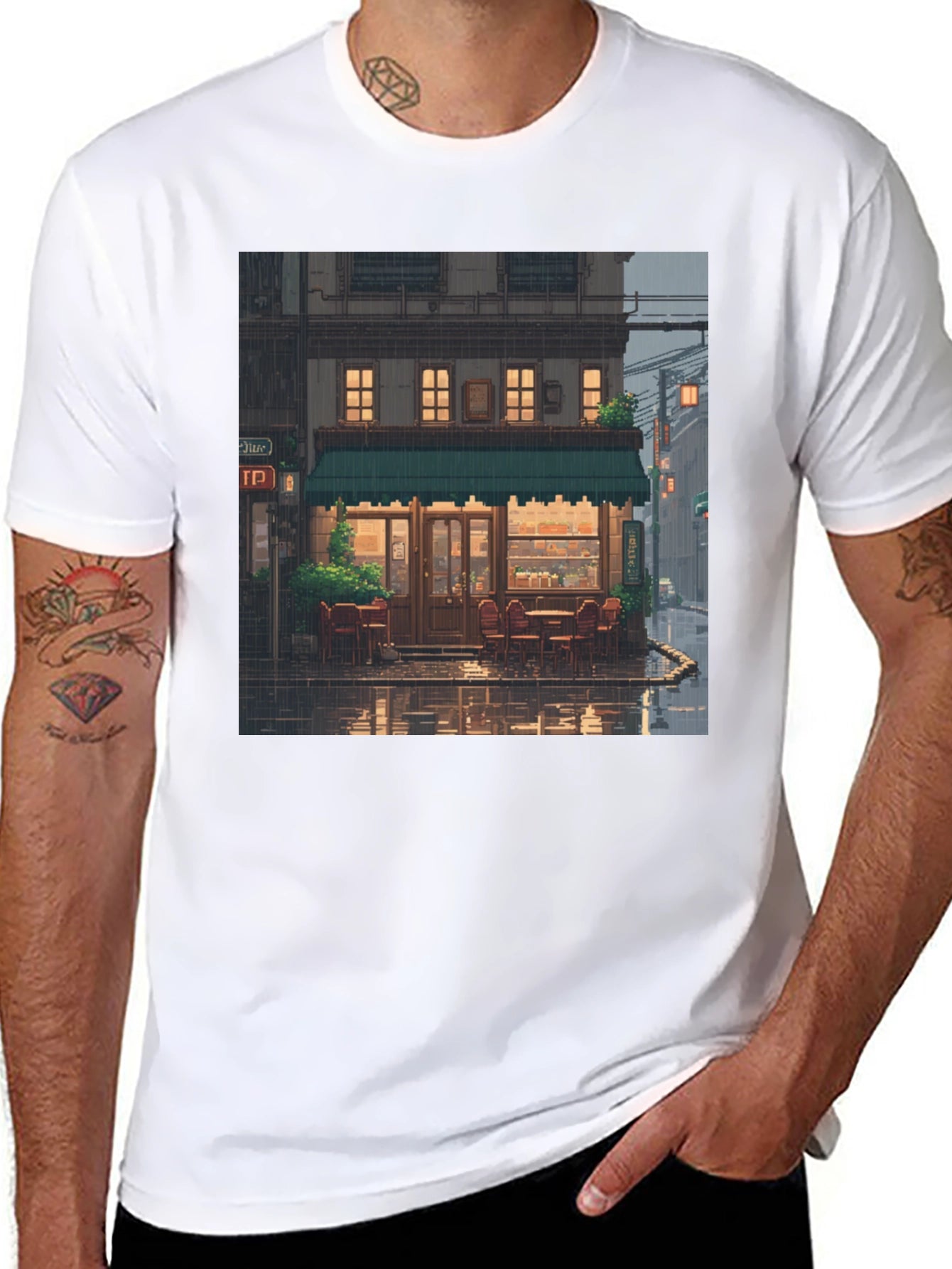 Rainy Day Cafe T-Shirt