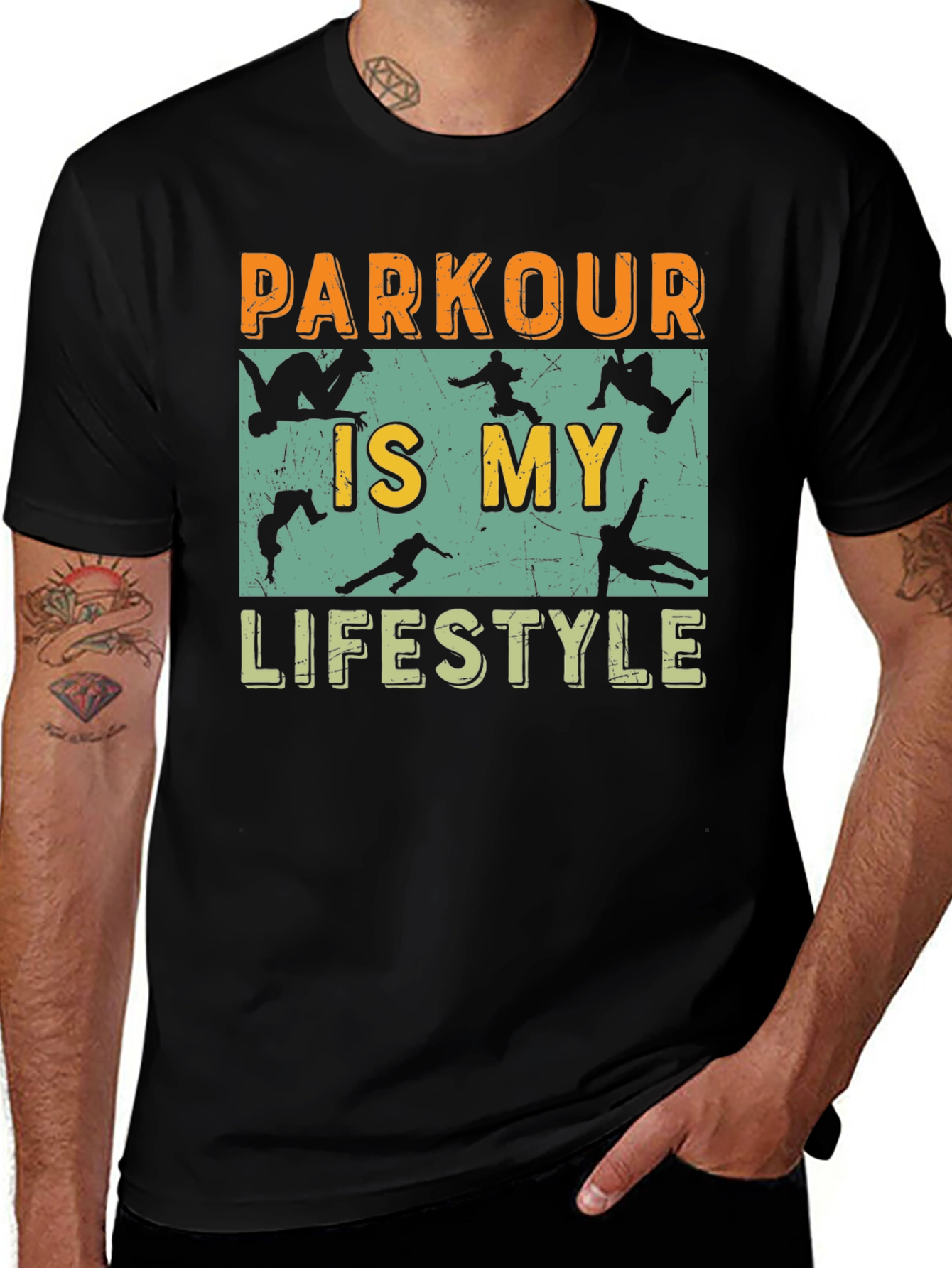 Parkour Lifestyle Graphic Tee - Urban Style