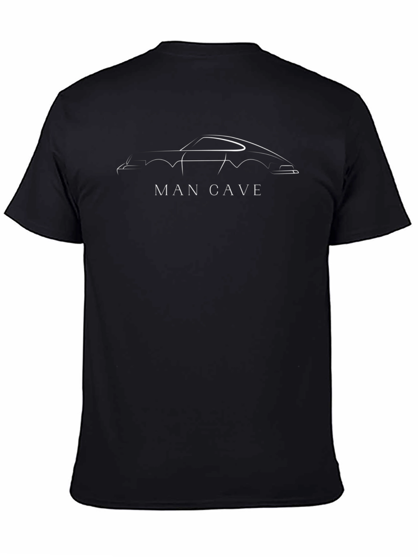 Man Cave Car Silhouette T-Shirt - Cool Graphic Tee