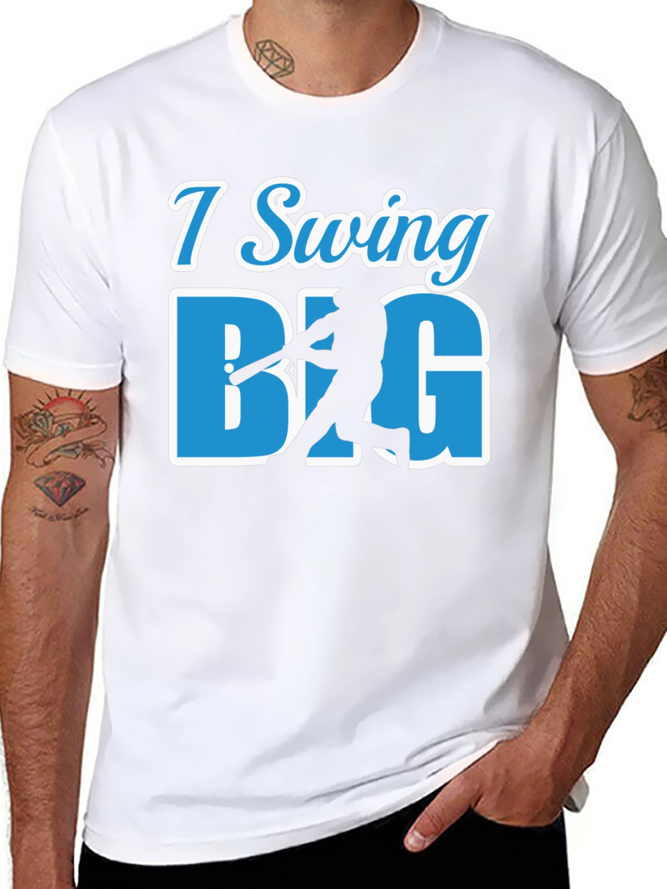 I Swing BIG Baseball T-Shirt