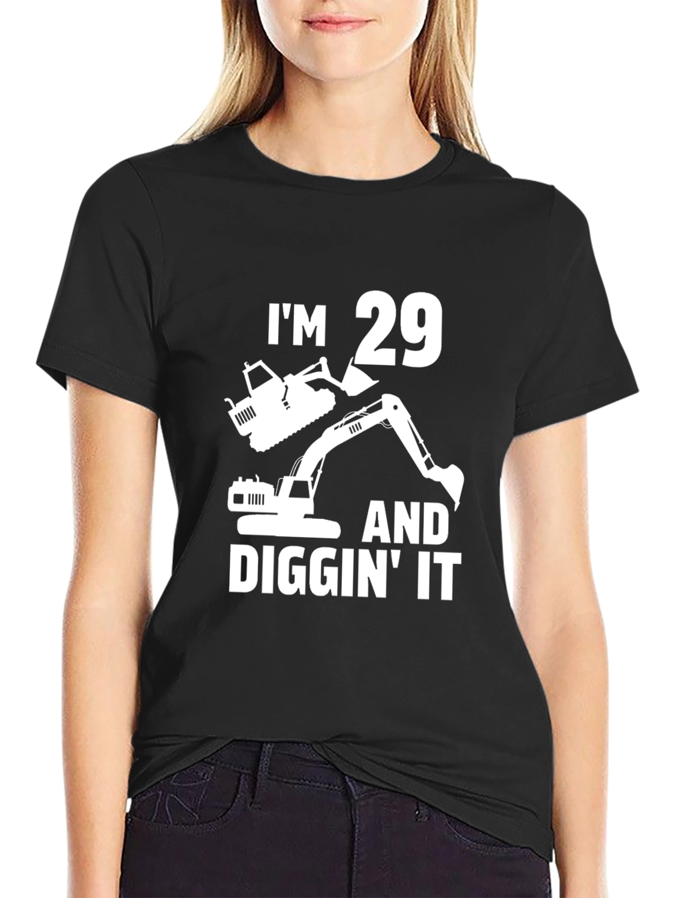 Im 29 Diggin It T-Shirt - Construction Birthday Tee