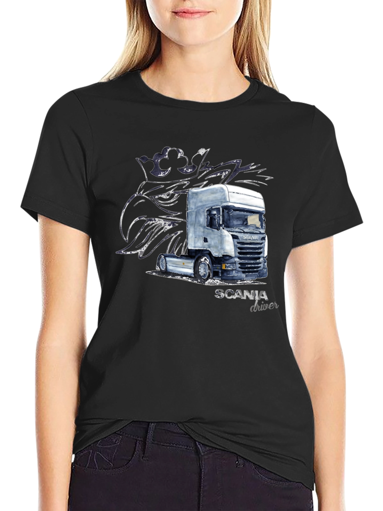 Scania Driver T-Shirt - Black Trucker Tee