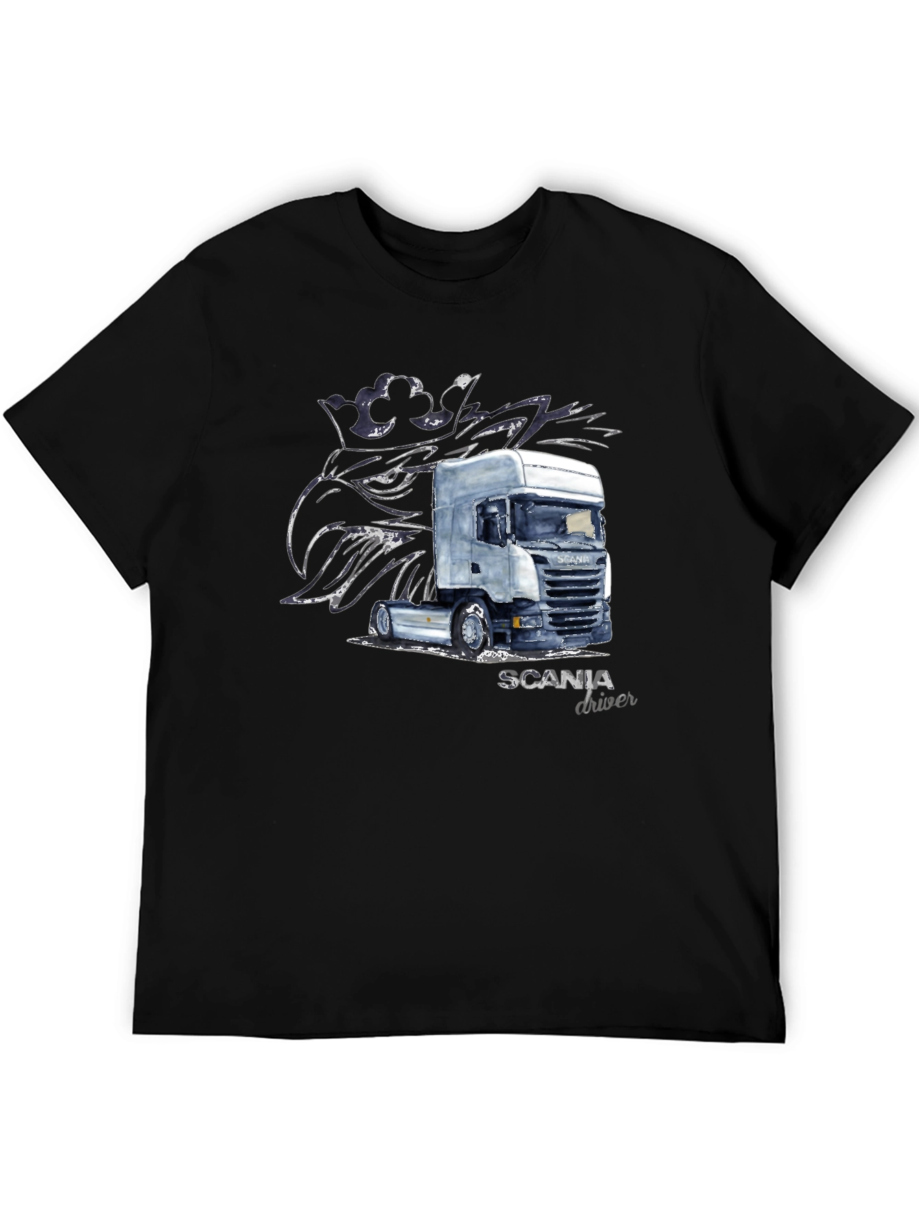 Scania Driver T-Shirt - Black Trucker Tee