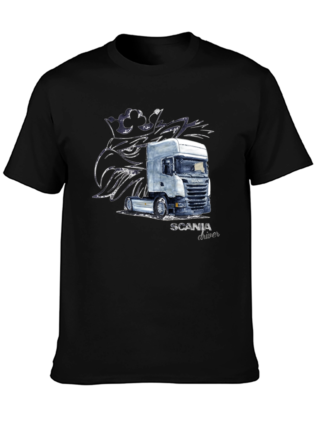 Scania Driver T-Shirt - Black Trucker Tee
