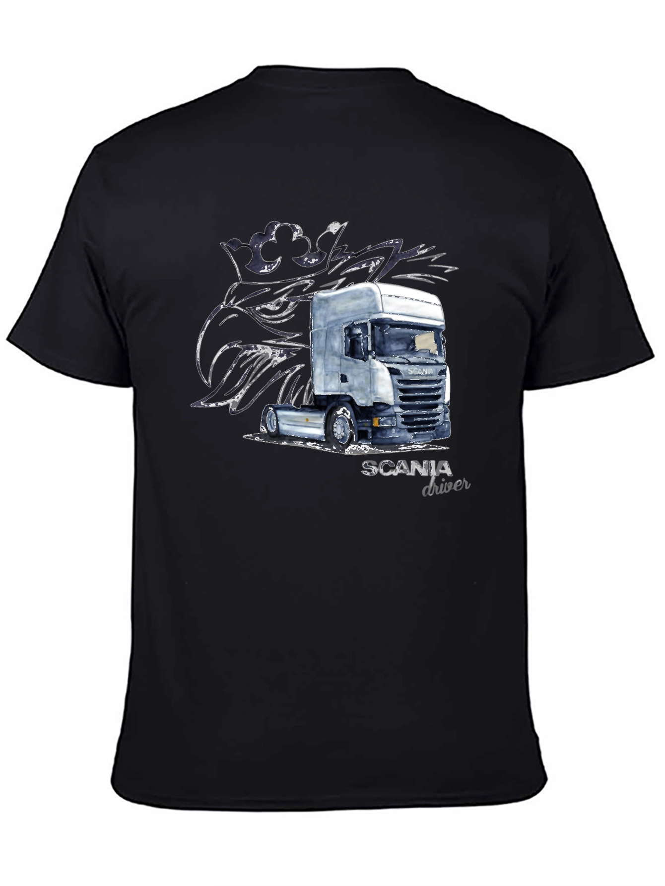 Scania Driver T-Shirt - Black Trucker Tee