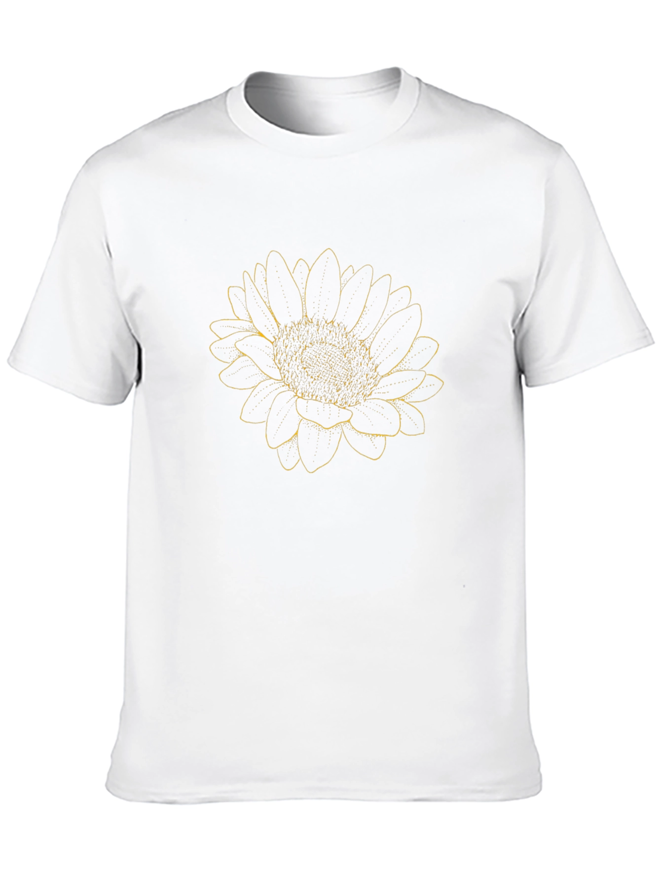 Sunflower Graphic Tee - Black Cotton Blend