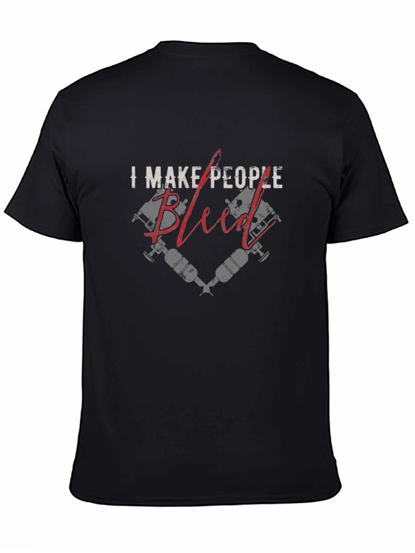 I Make People Bleed Tattoo Artist Black T-Shirt