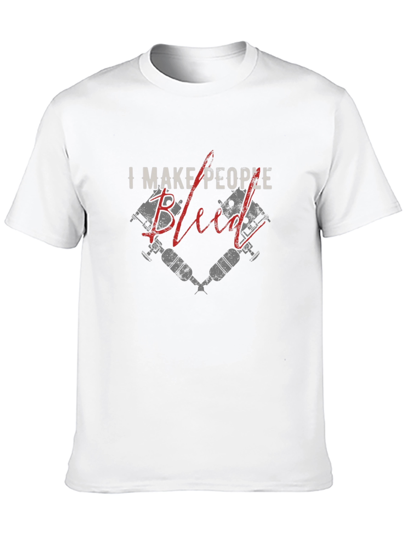 I Make People Bleed Tattoo Artist Black T-Shirt