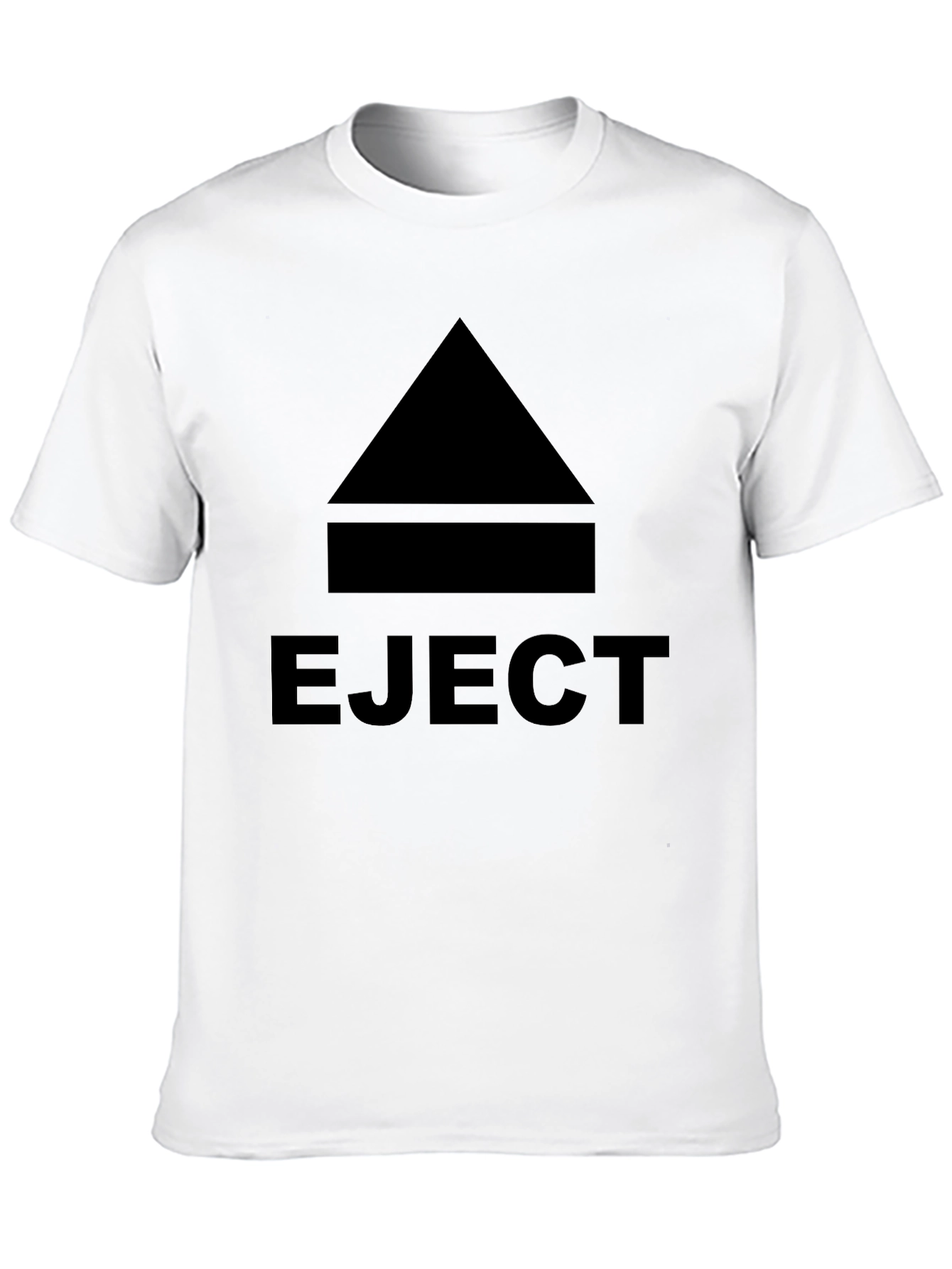 Eject Graphic Tee - Black Crew Neck T-Shirt